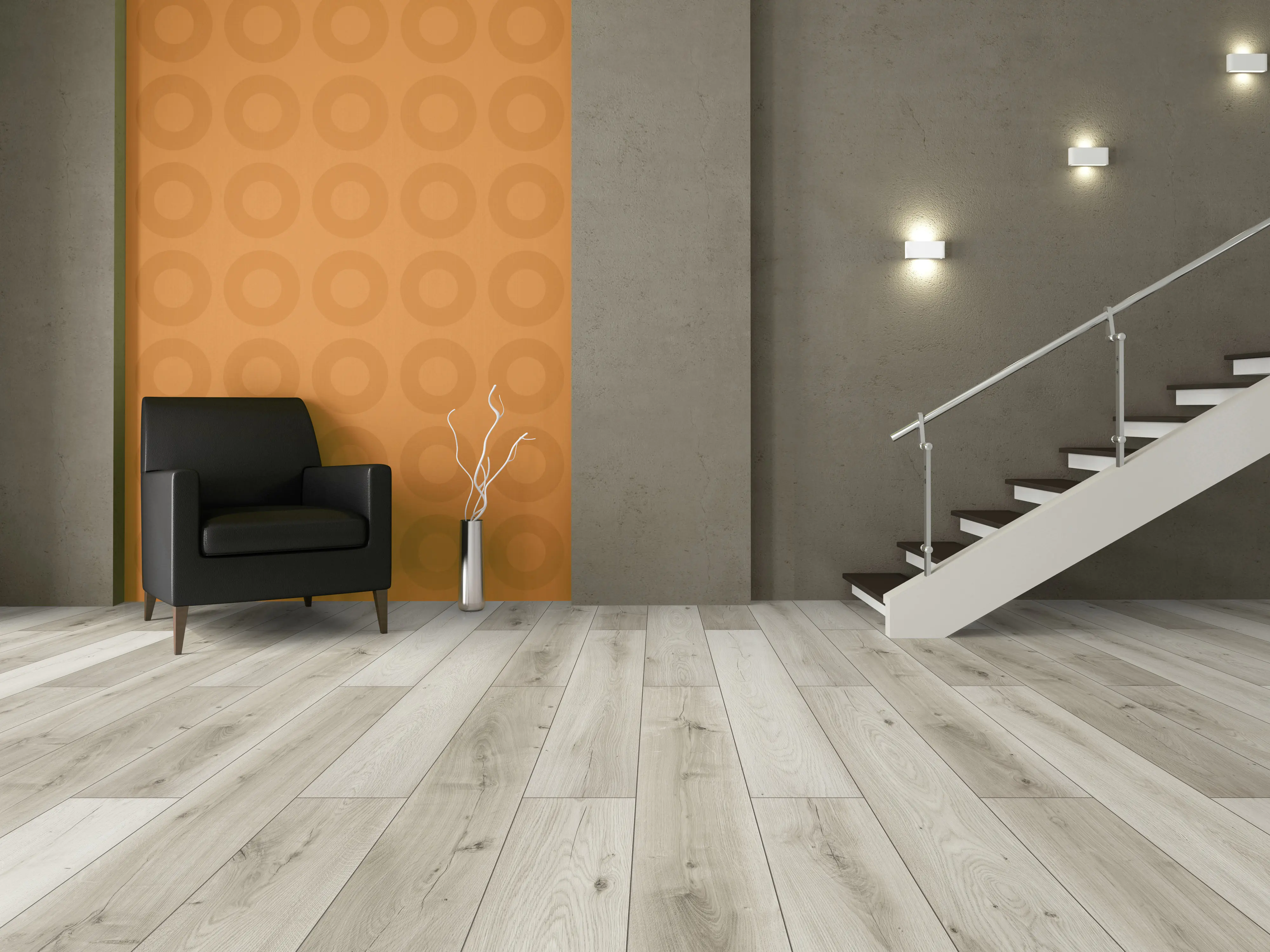 Classen Laminat Megaloc Aquaprotect 128,5 x 19,2 cm 8 mm Eiche grau mix