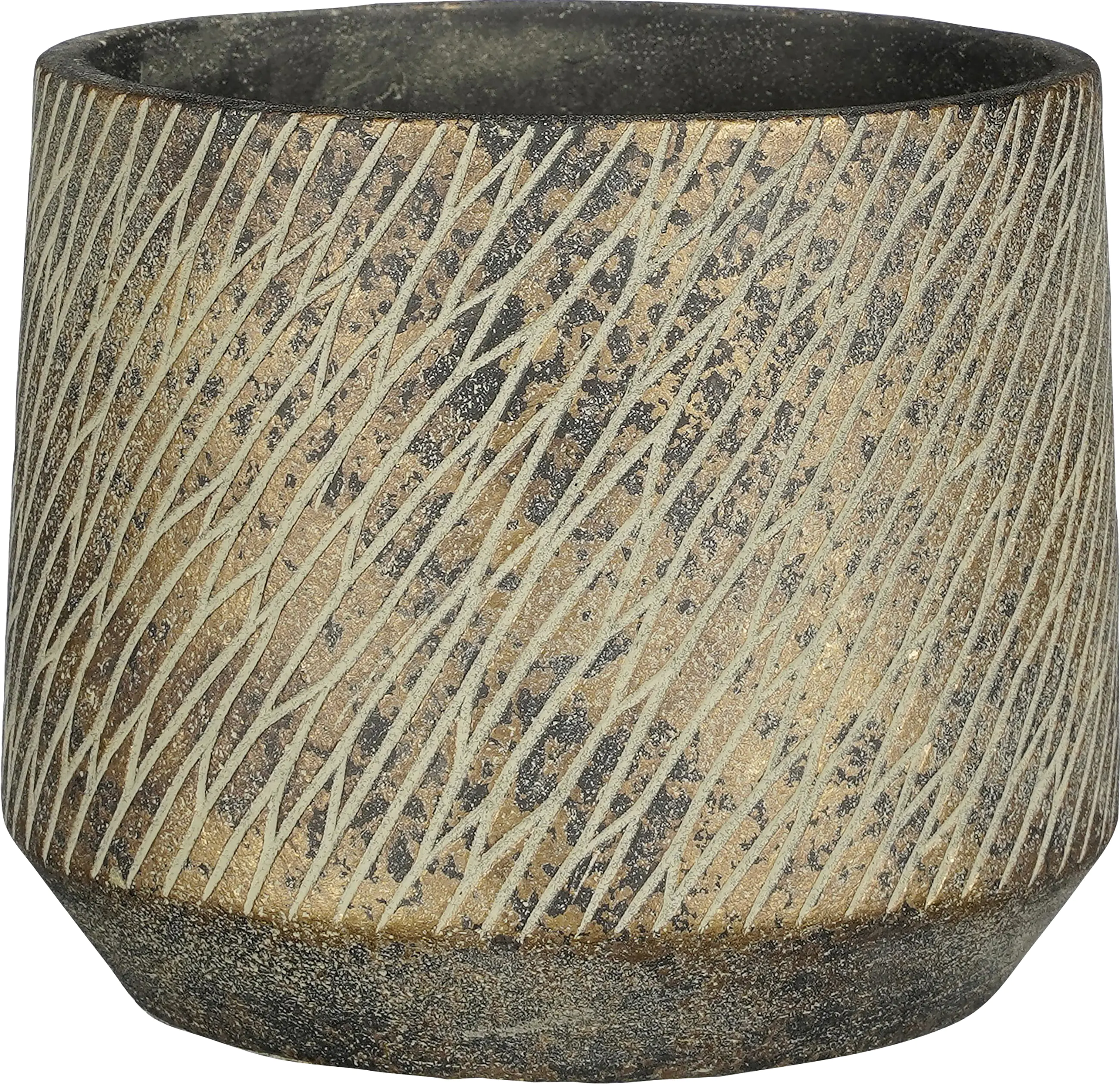 Mica Übertopf Camino  Ø 17 x 14 cm dunkelbraun