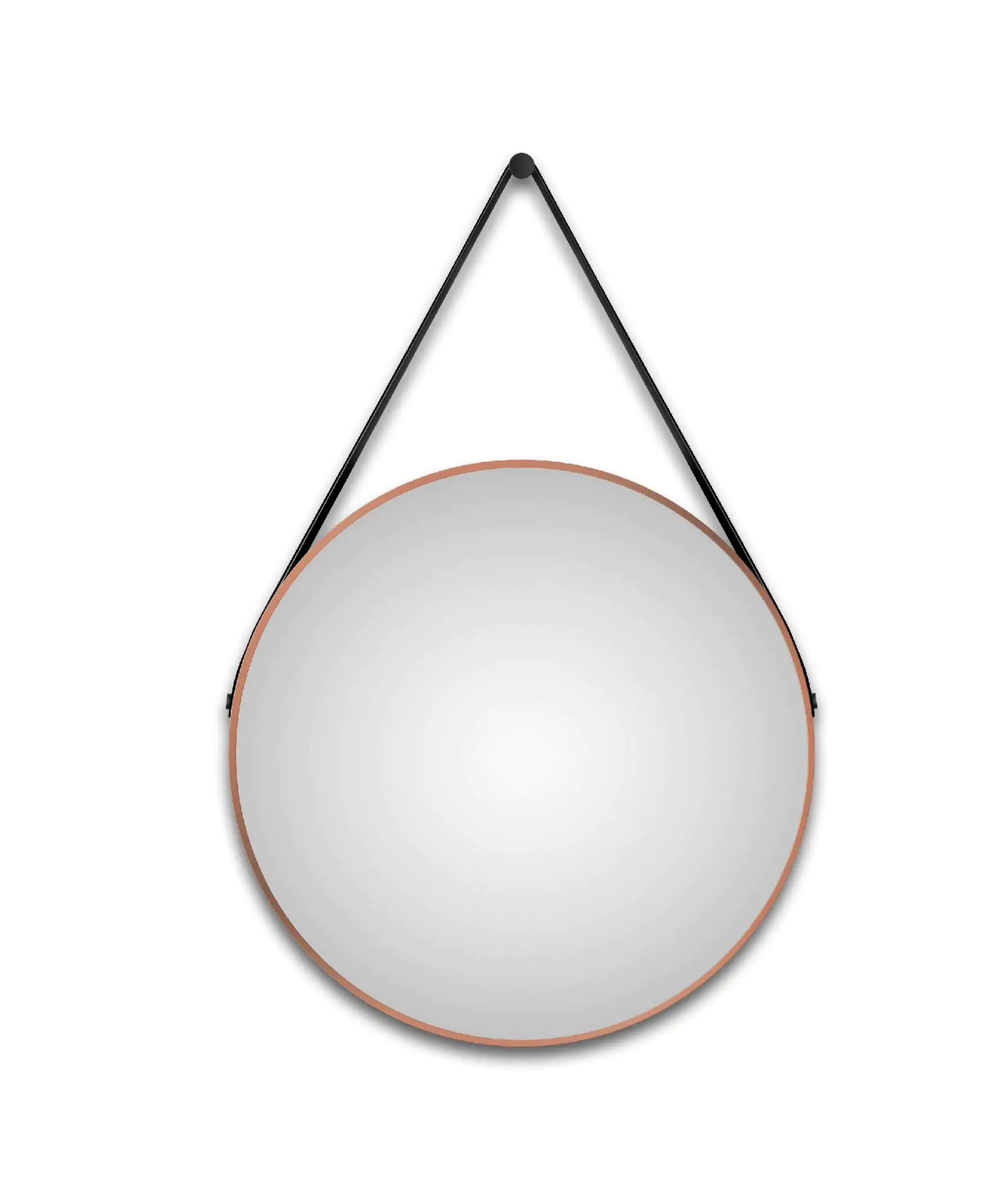 DSK Design Spiegel Silver Coiffeur Ø80 cm, kupfer