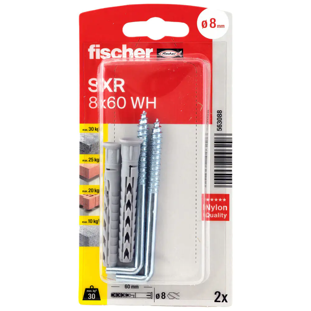 Fischer Langschaftsdübel SXR  8.0 x 60 mm - 2 Stück