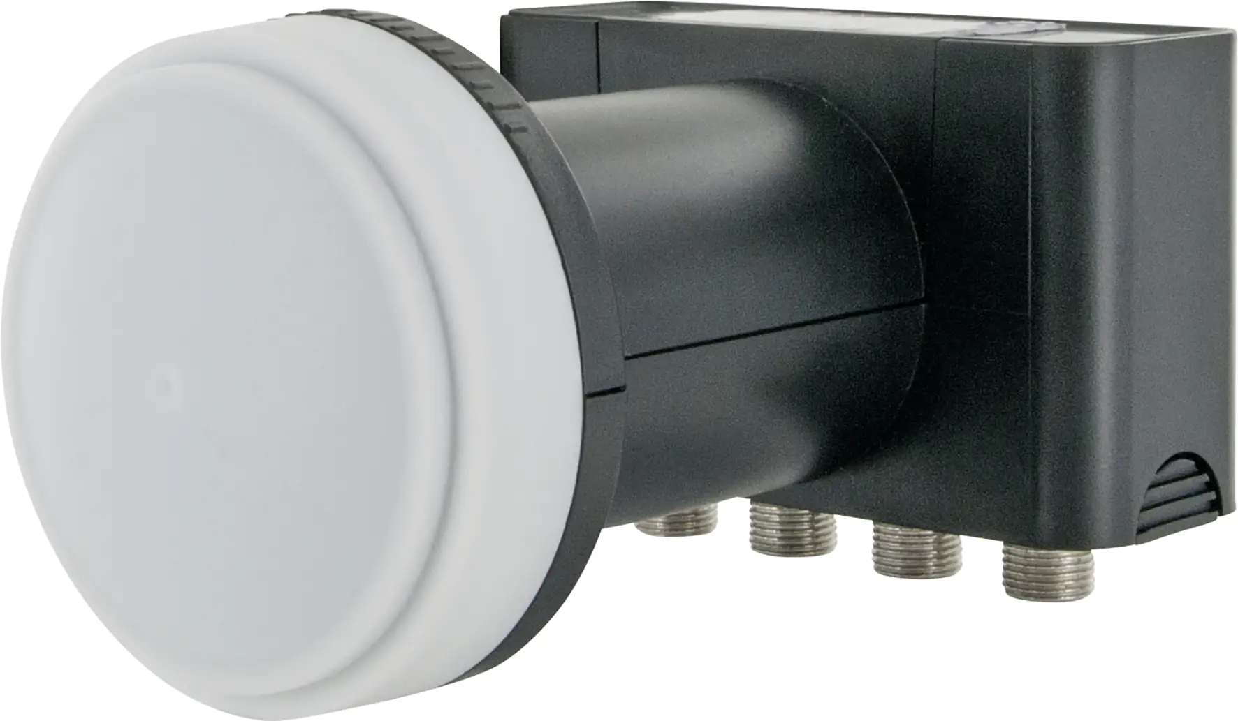 Schwaiger Quad LNB4 digital anthrazit mit Wetterschutz für 4 Teilnehmer