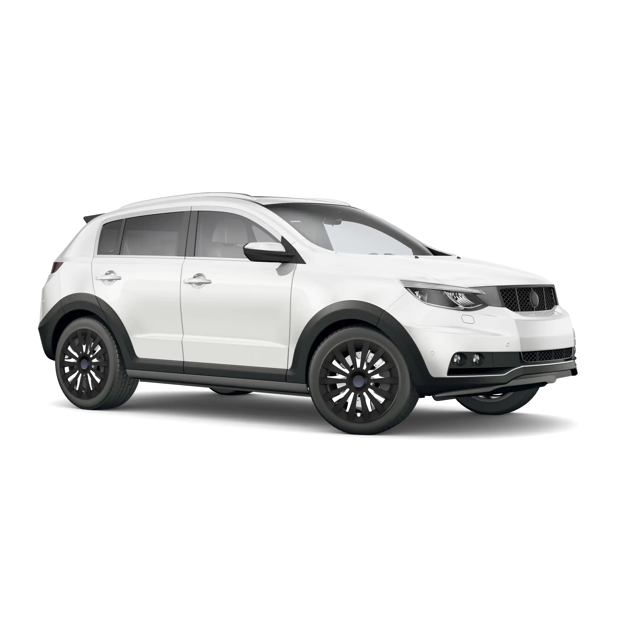Cartrend Radzierblende Meridian 40 cm (16 Zoll) schwarz 4 stück
