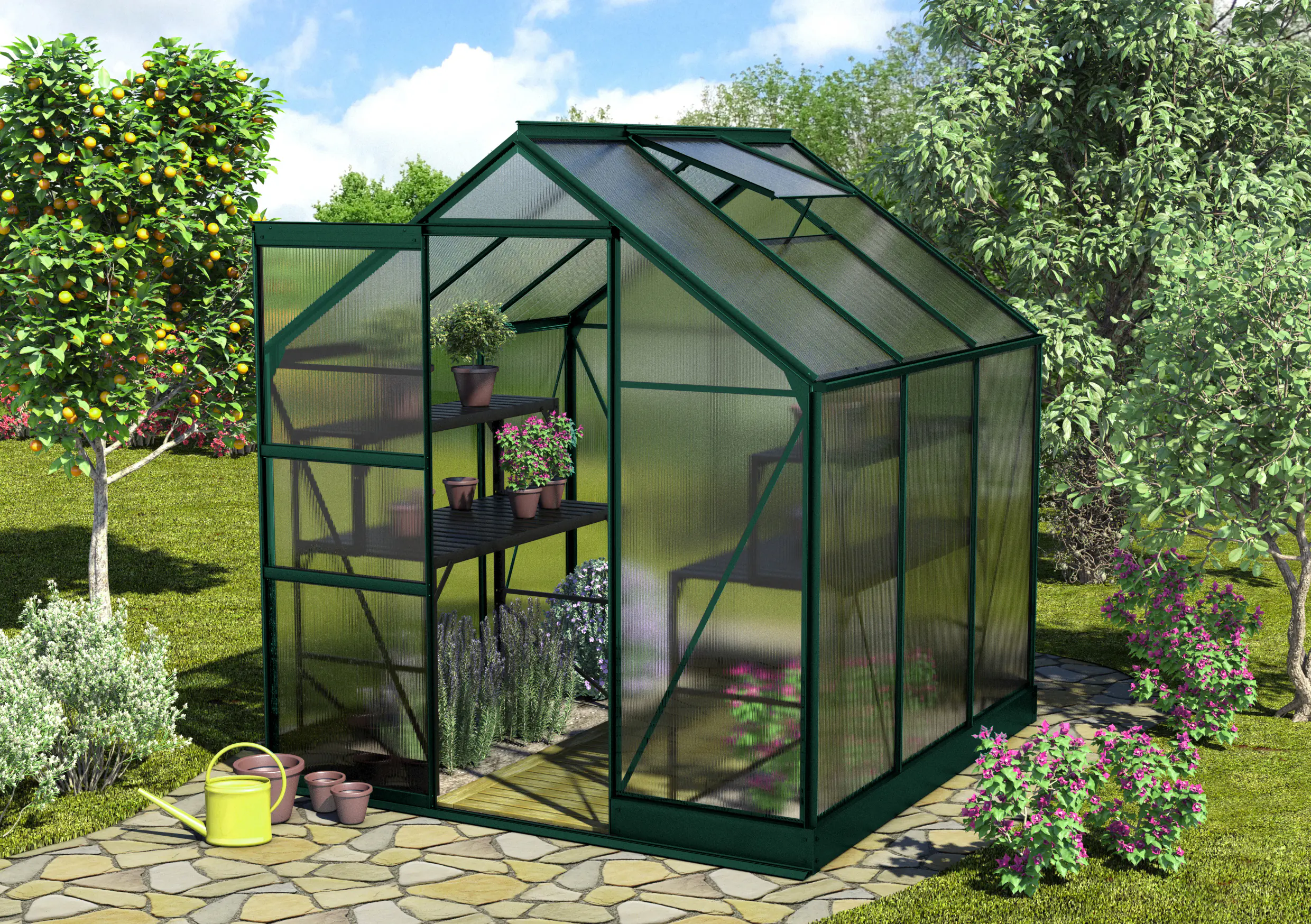 Vitavia Gewächshaus Apollo 3800 195 x 199 cm 6 mm HPK