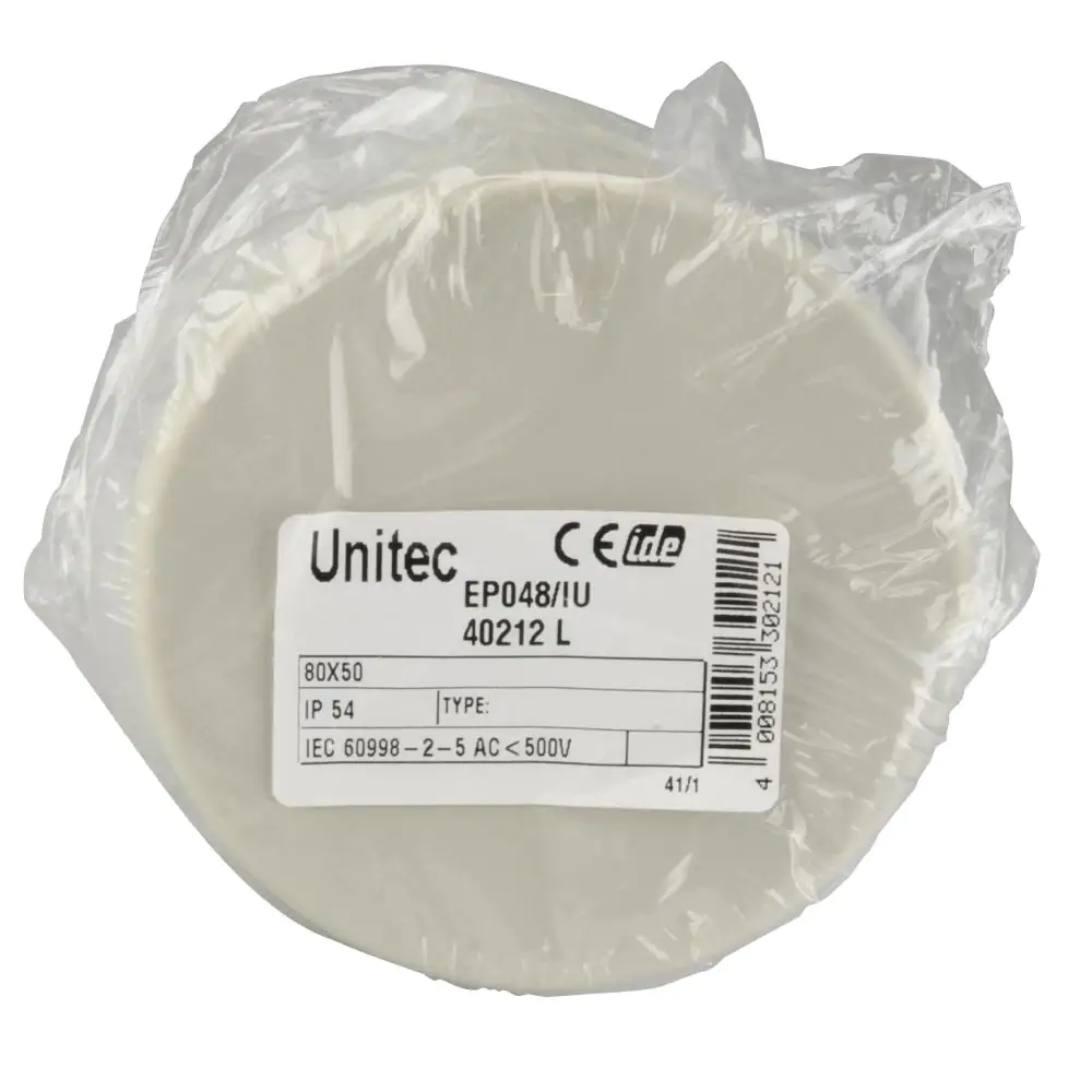 Aufputz- Abzweigdose IP54, 80 x 50 mm, grau