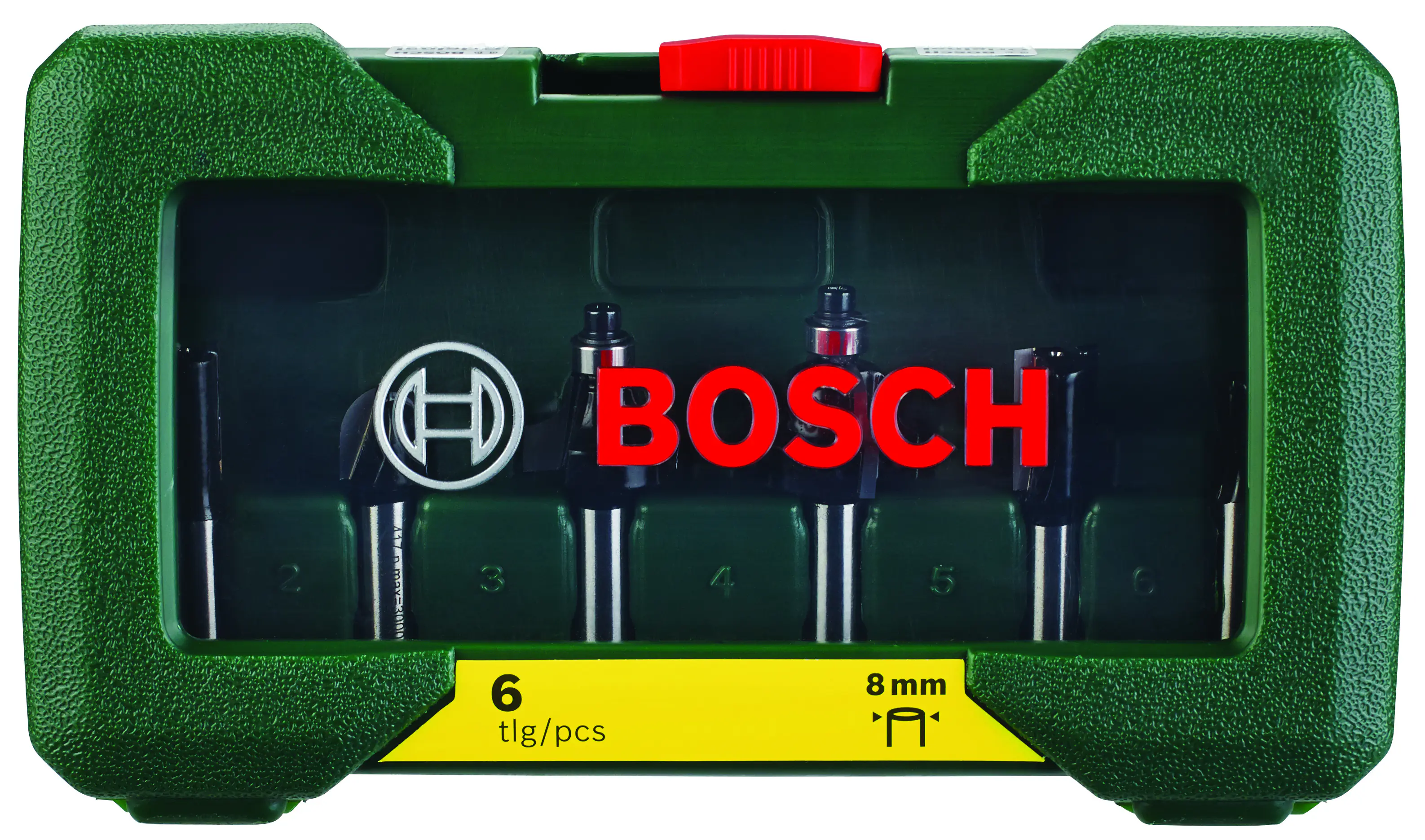 Bosch HM-Fräser-Set 8 mm Schaft 6-teilig