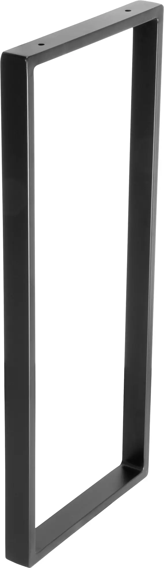 Wagner Möbelfuß Stahl 71 x 30 cm schwarz - 1 Stück