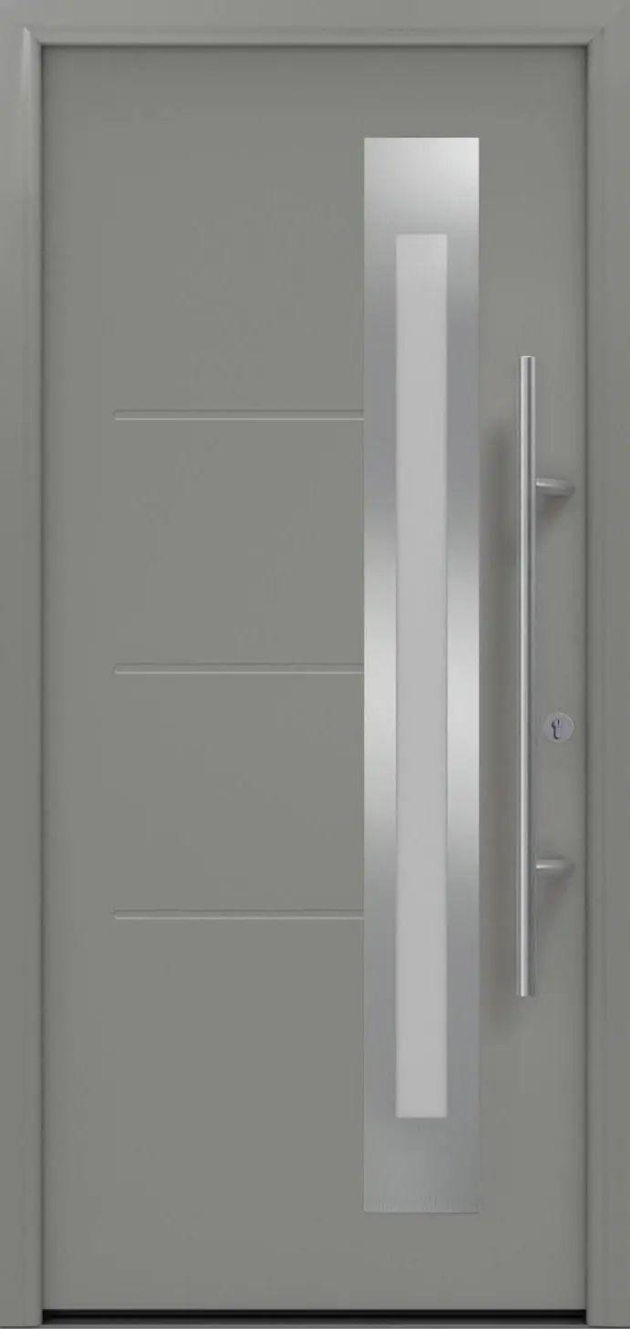 EcoStar Haustür ISOPRO Secur IPS 780S RC2 graualuminium 110 x 210 cm