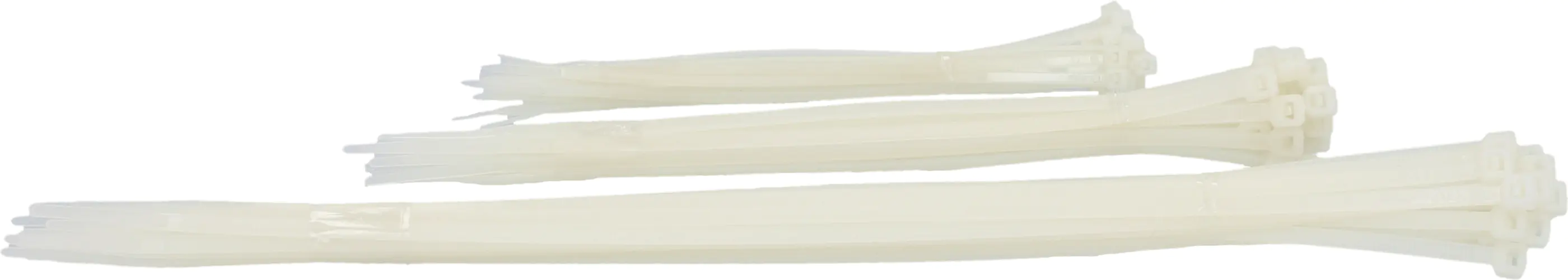 Kabelbinder-Set 3 x 25 Stück, sortiert, transparent