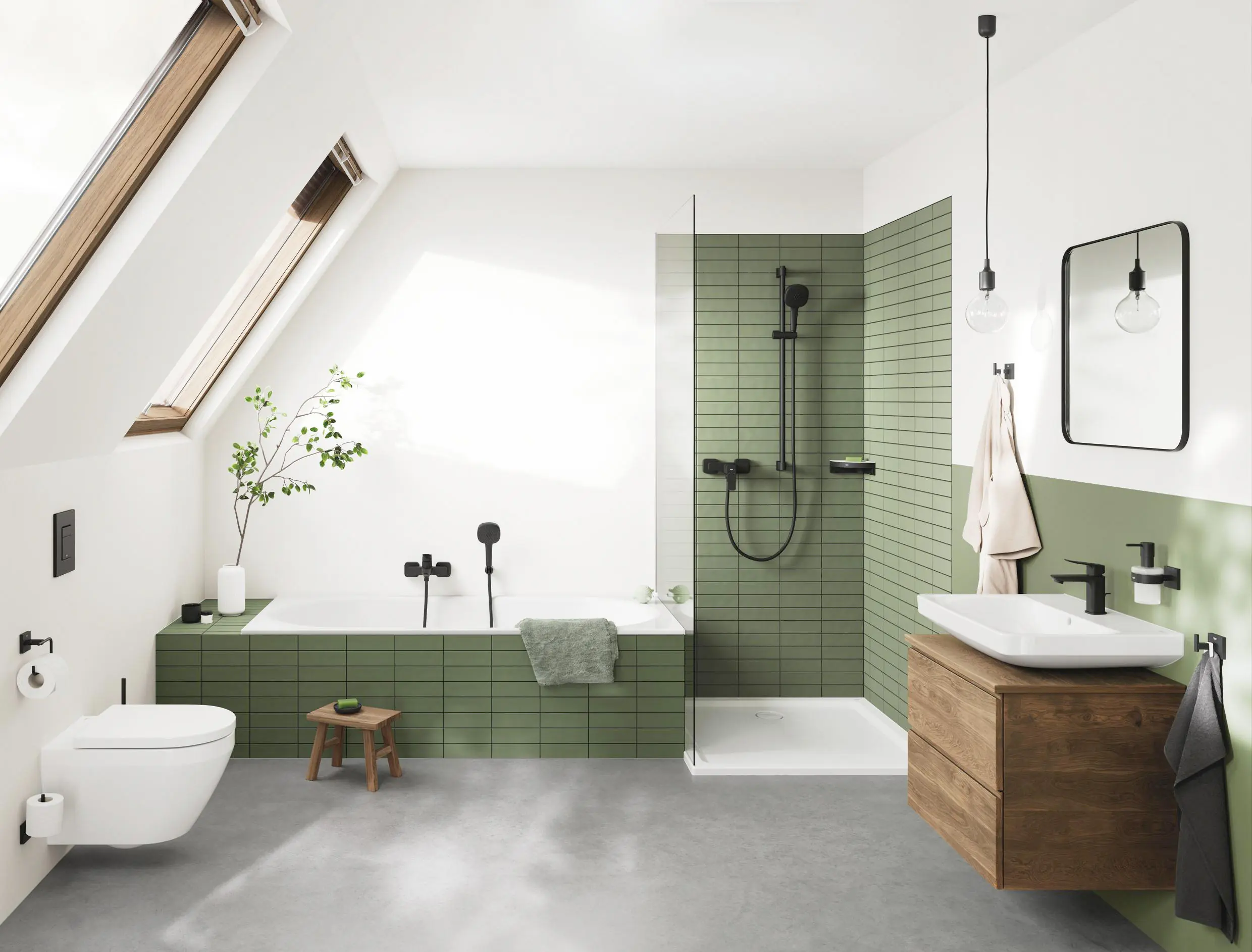 Grohe Duscharmatur Dice schwarz matt