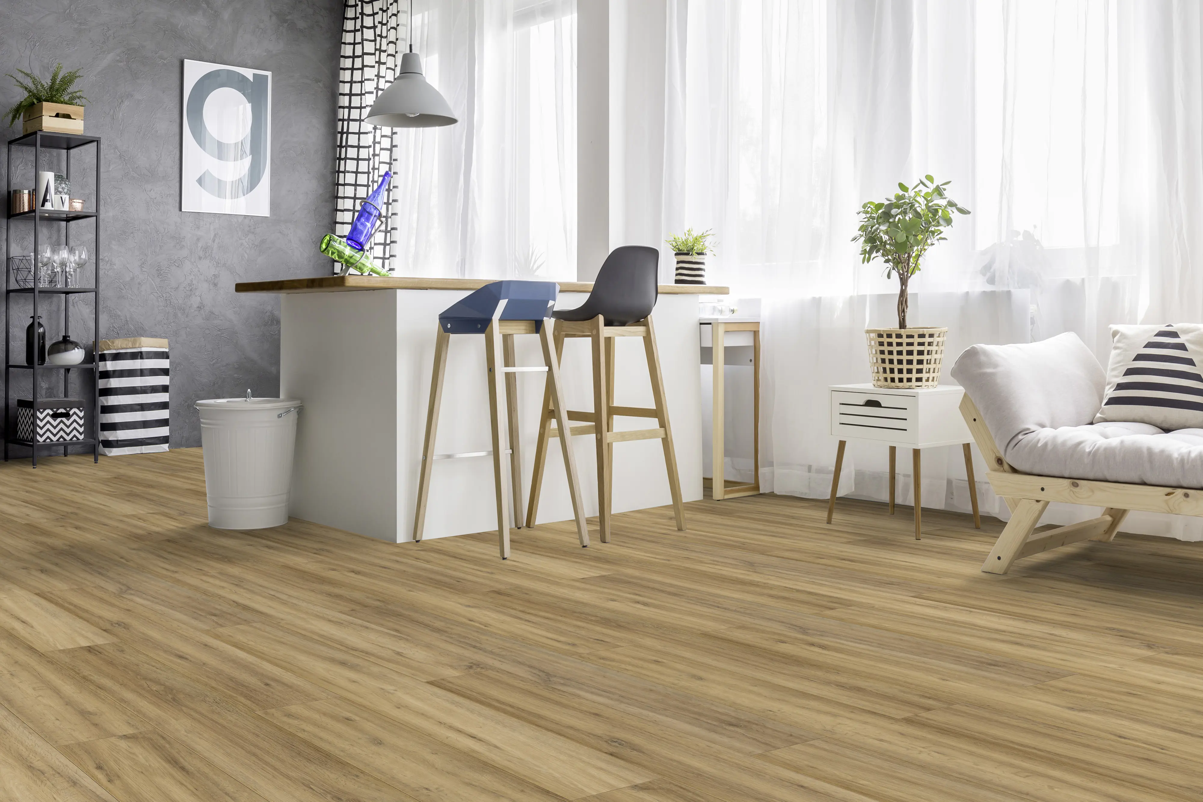Classen Laminat Megaloc Aquaprotect 128,5 x 19,2 cm 8 mm Oak natural