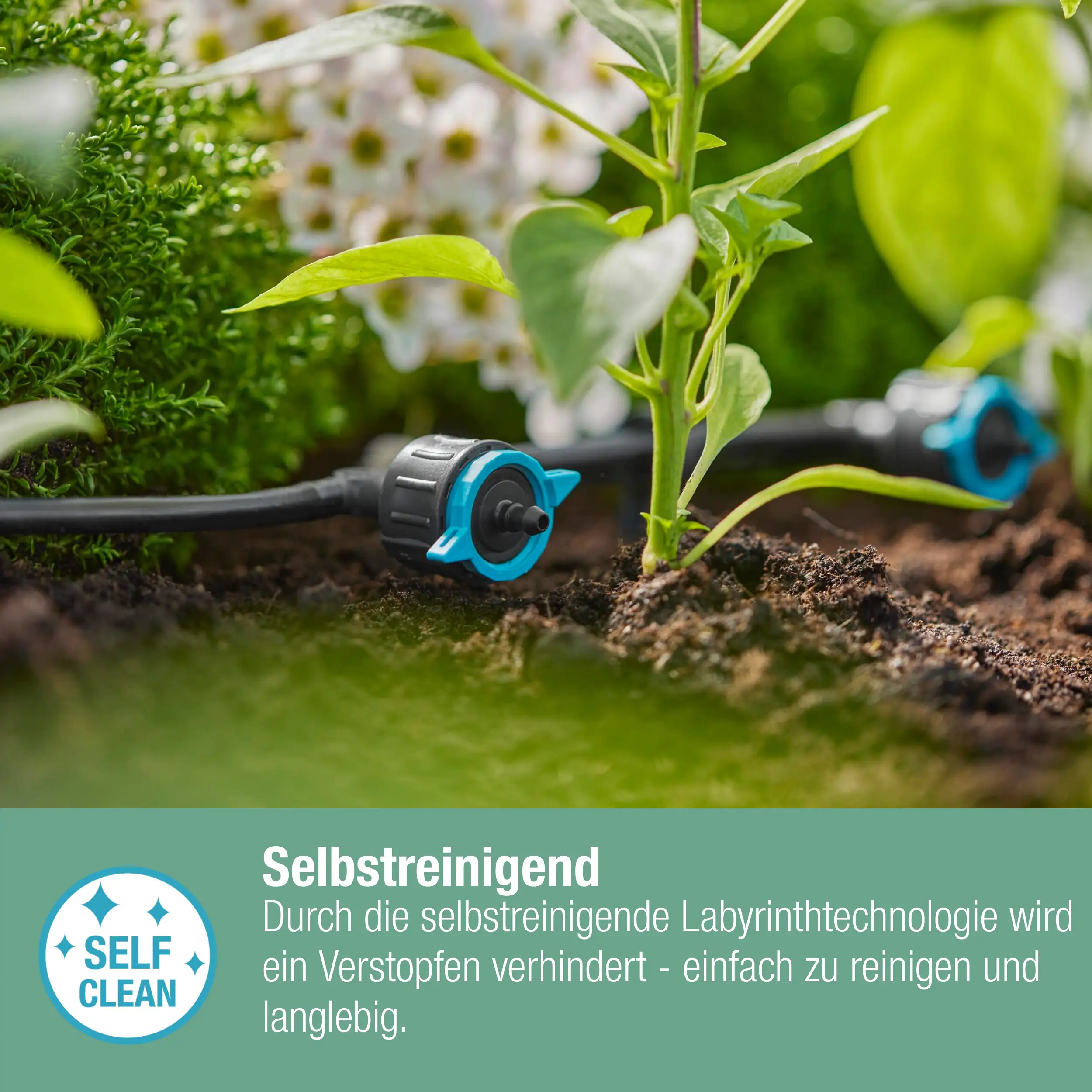 Gardena Reihentropfer, 1-8 l/h regulierbar
