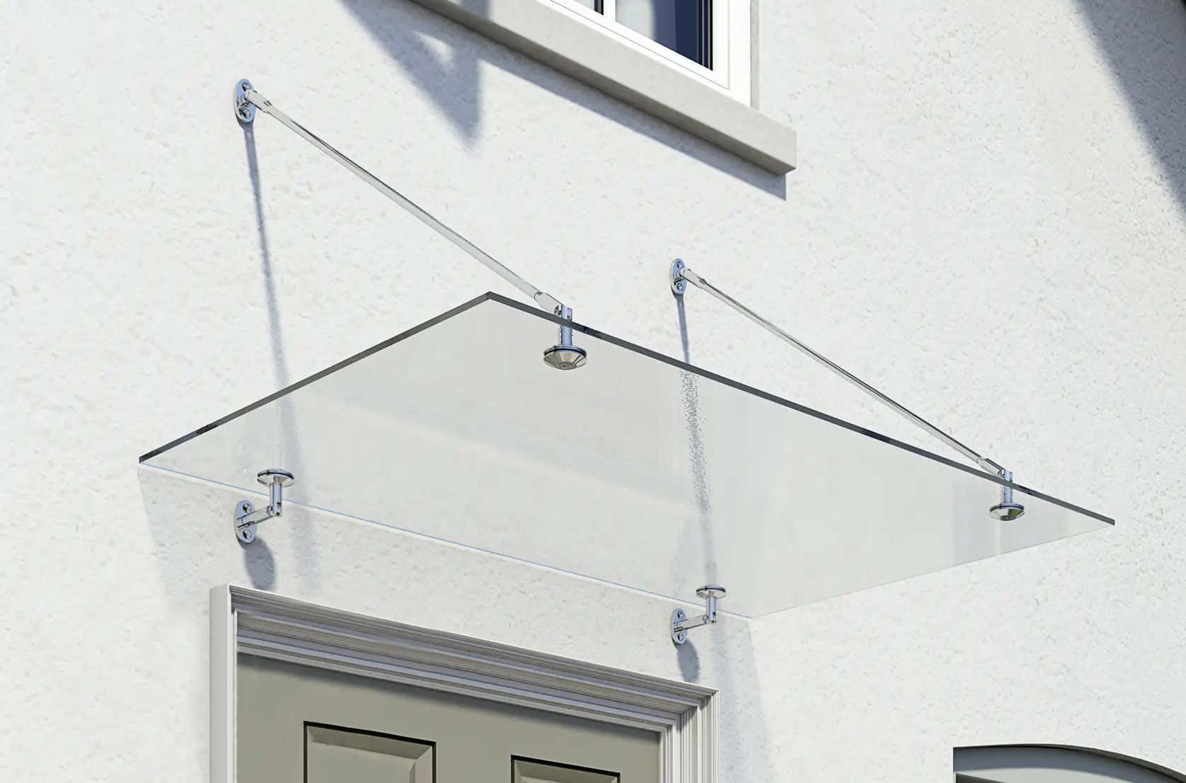 Canopia Vordach Trasparo 1500 Silber 150 x 90 cm