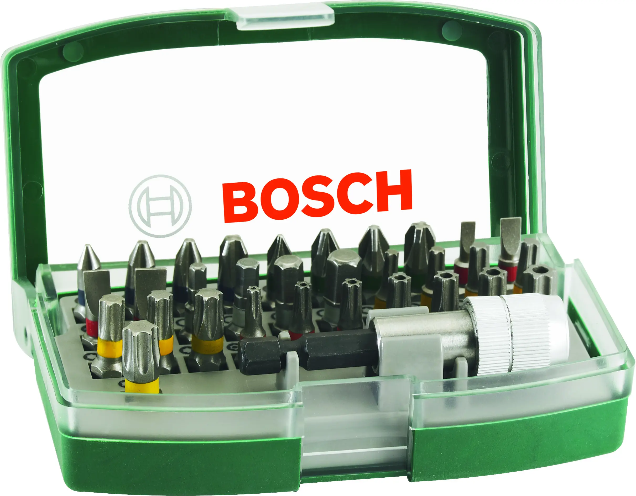Bosch Bit-Set Promoline 32-teilig mit Schnellwechsel-Bithalter 1/4"