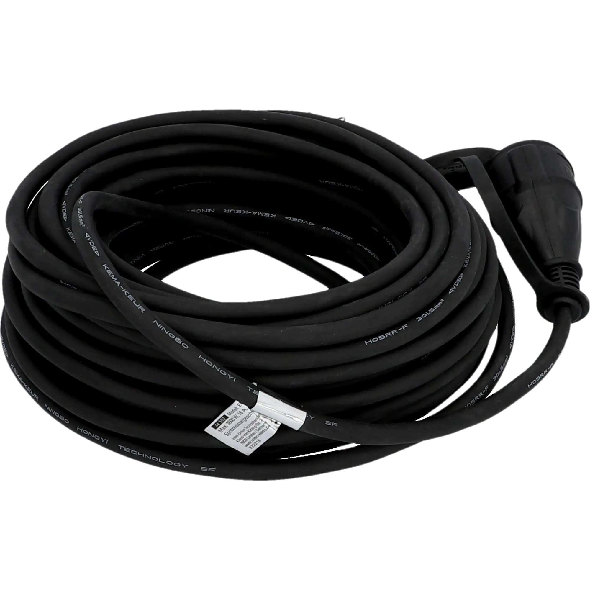 Verlängerungskabel Außen 20 Meter H05RR-F3G1,5, schwarz