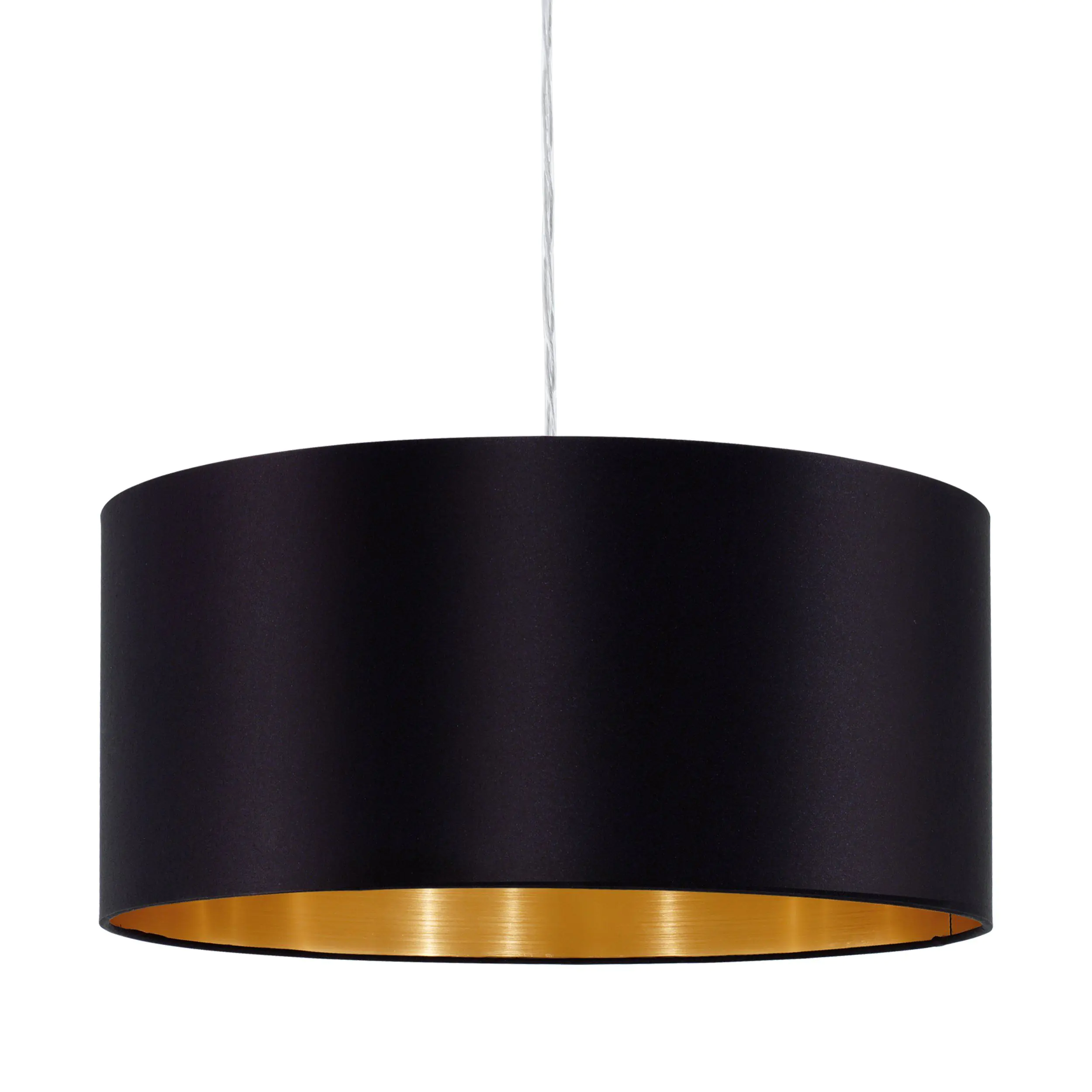 Eglo Pendelleuchte Maserlo schwarz-gold Ø 38 cm E27, max. 60 W