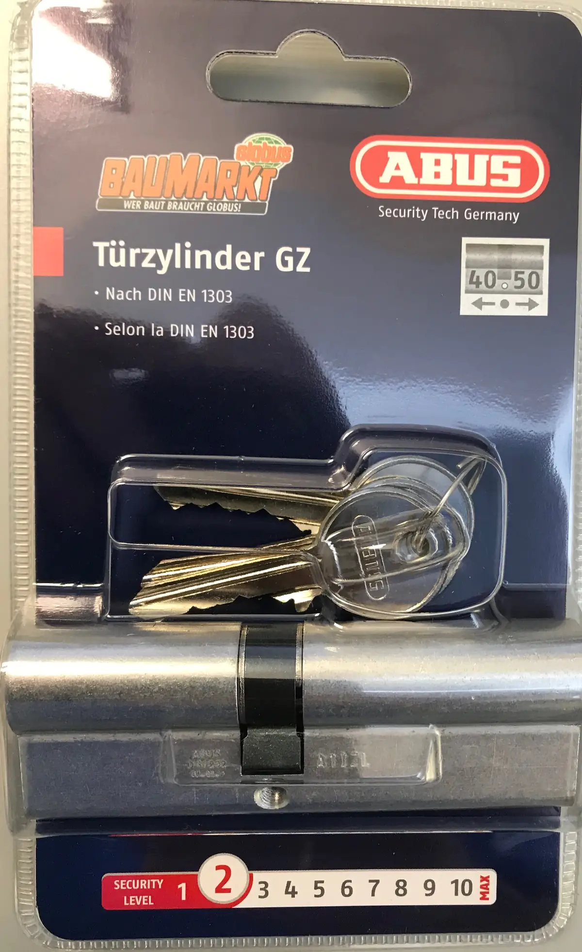 Abus Profilzylinder GZ 40/50 mm