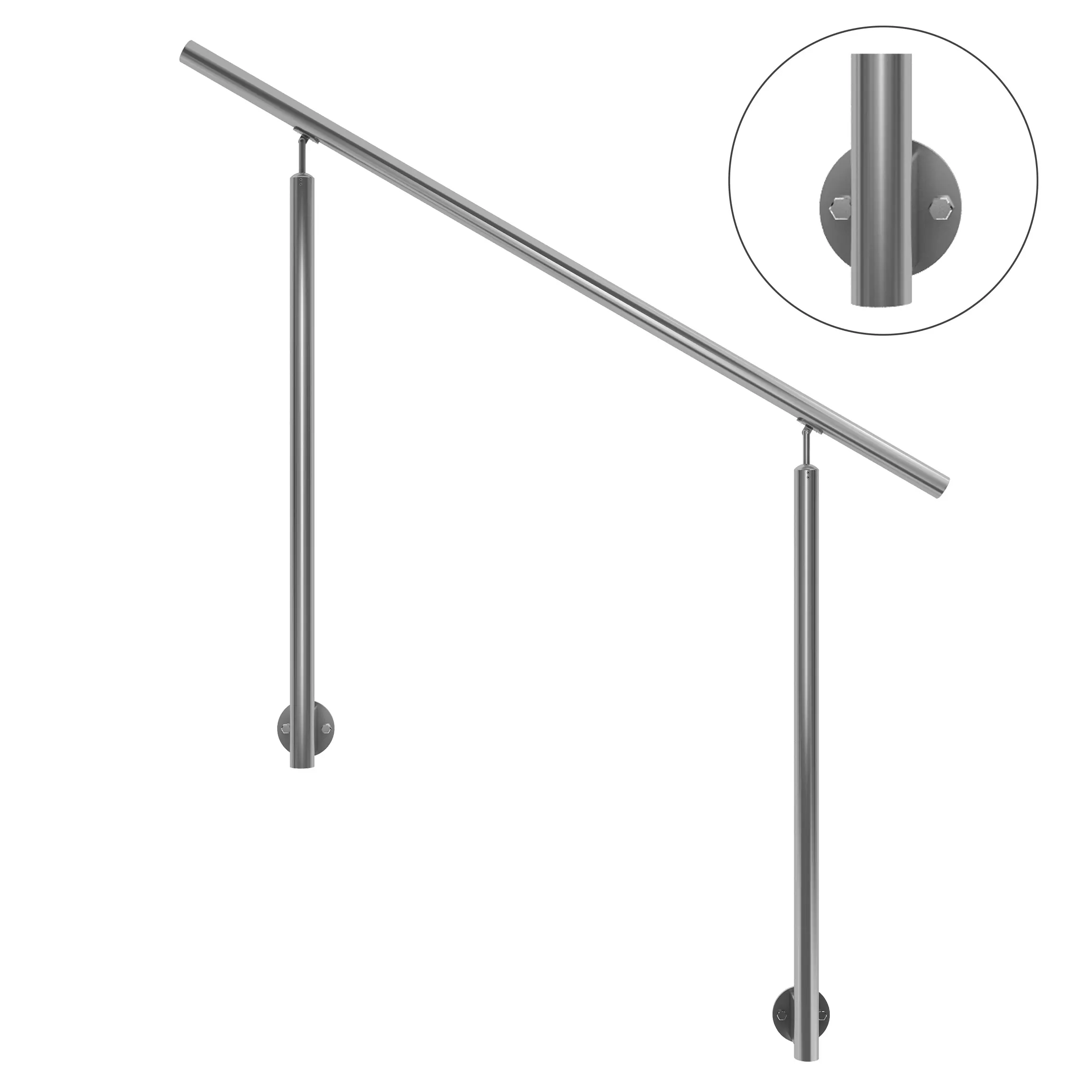 DOLLE Eingangsgeländer PS 513 Edelstahl 150 cm 2 Pfosten