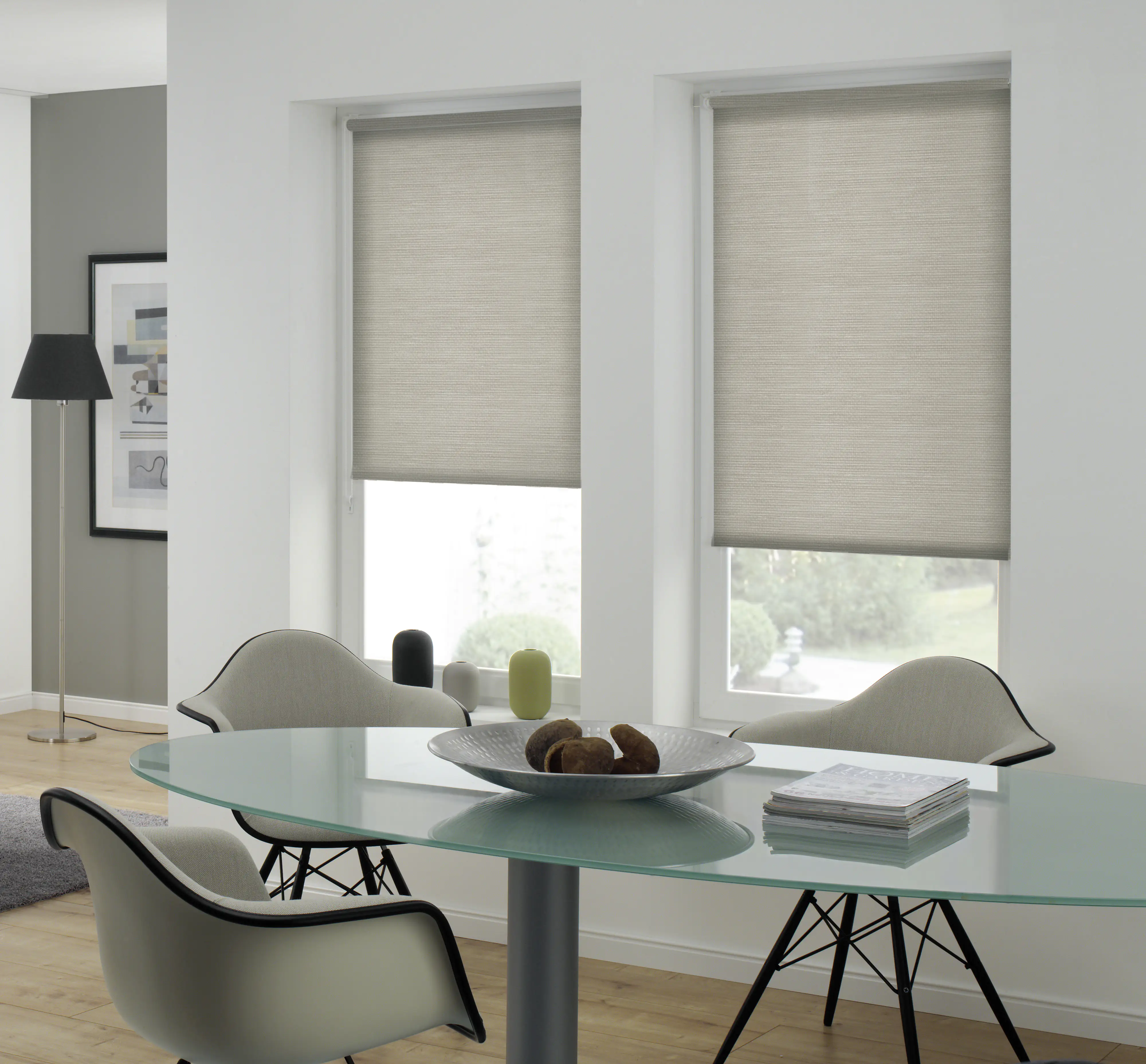 Gardinia EasyFix Rollo grau-melange 60 x 150 cm