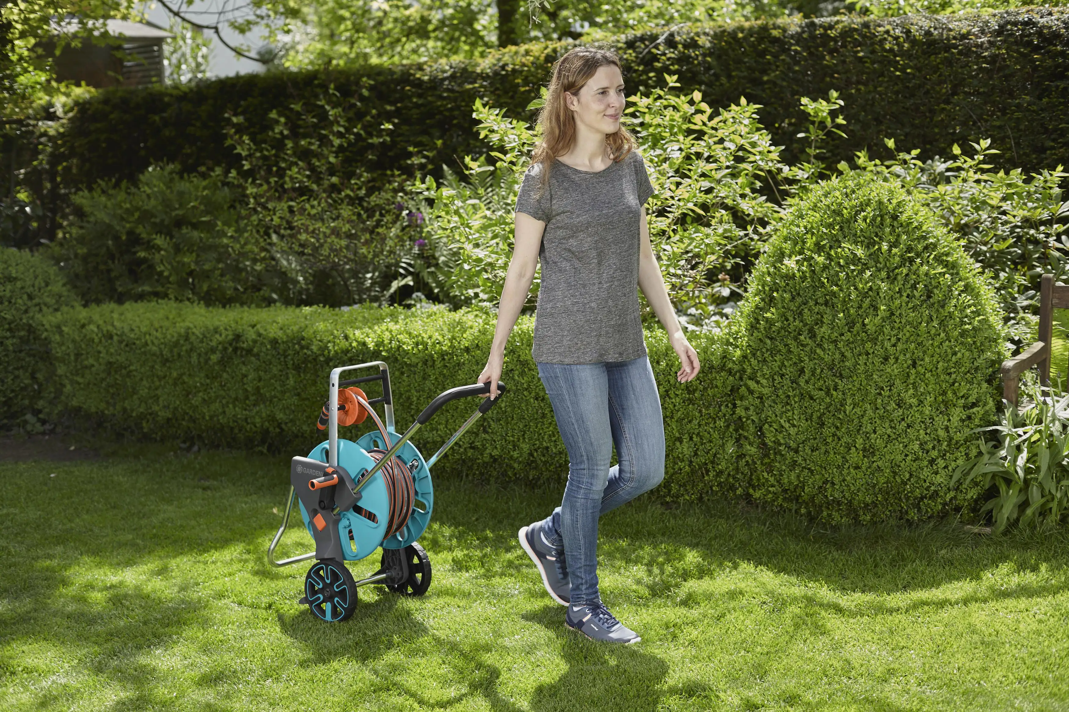 Gardena Schlauchwagen CleverRoll M Easy Set inkl. 20 m Schlauch