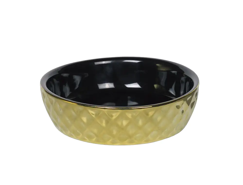 Nobby Keramik Schale Gold 0,25 l 14 x 4 cm
