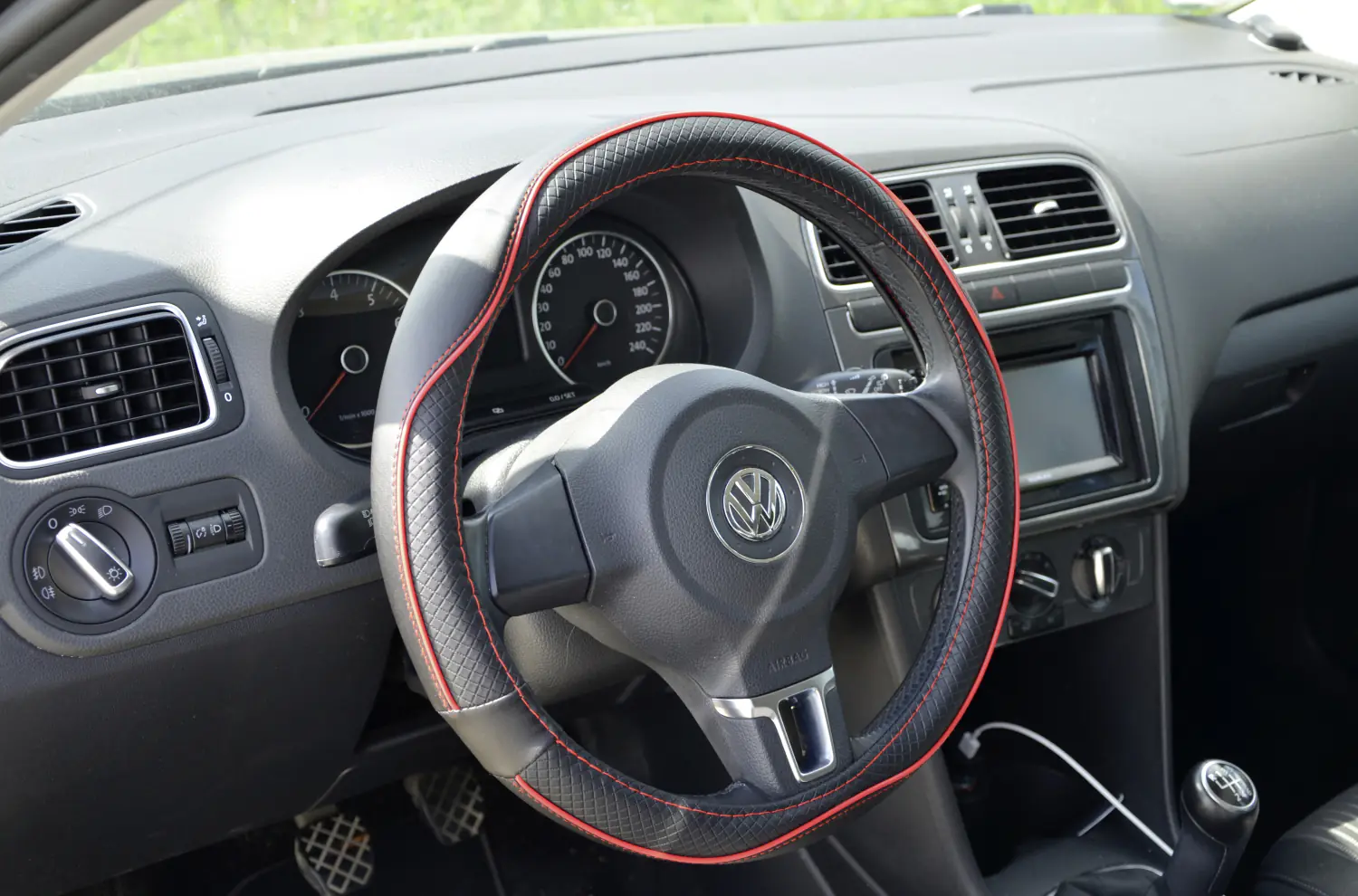 Cartrend Lenkradhülle Performance rot