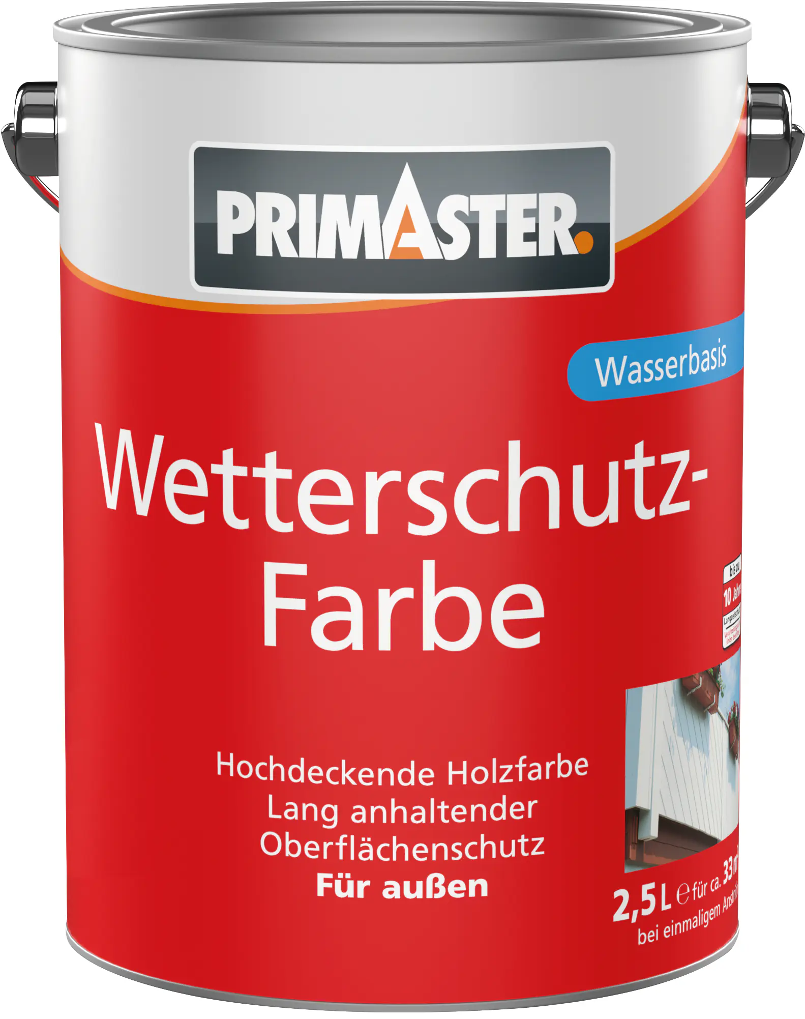 Produktbild:  Primaster Wetterschutzfarbe 2,5 L anthrazitgrau