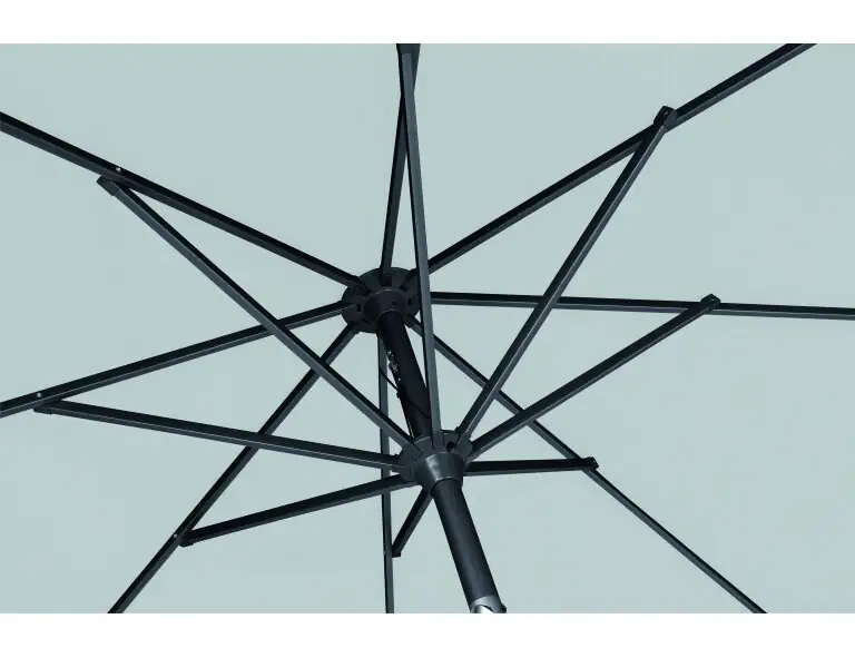 Siena Garden Mittelstockschirm Avio grau Ø 300 cm