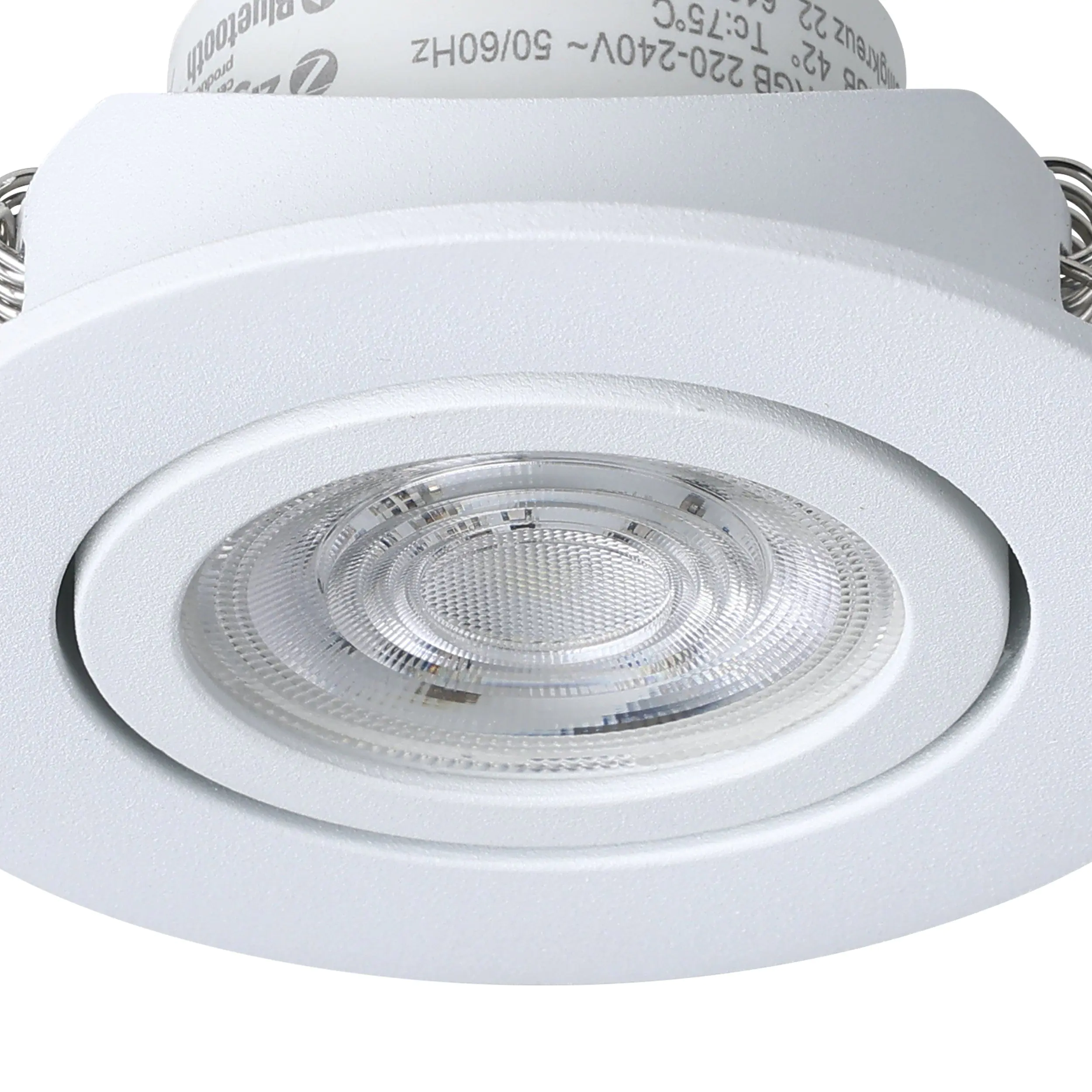 Eglo Connect Einbauleuchte Saliceto-Z weiß Ø 8,8 cm dimmbar, ww-kw, RGB