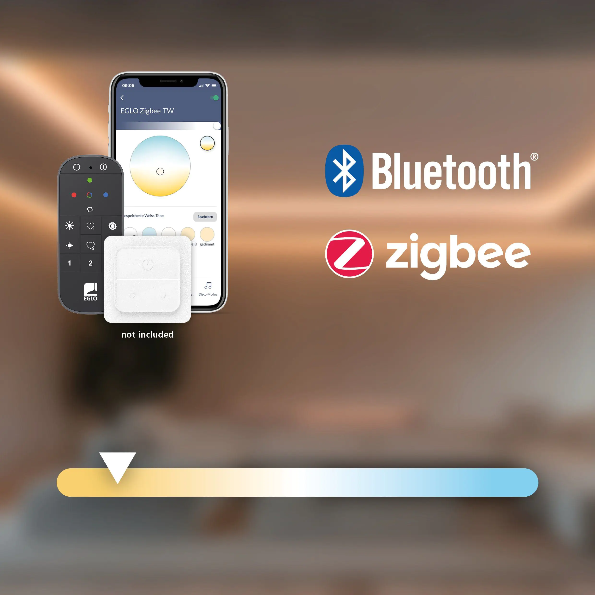 Eglo Connect LED Deckenleuchte Paranday-Z schwarz 52,5 x 31 cm