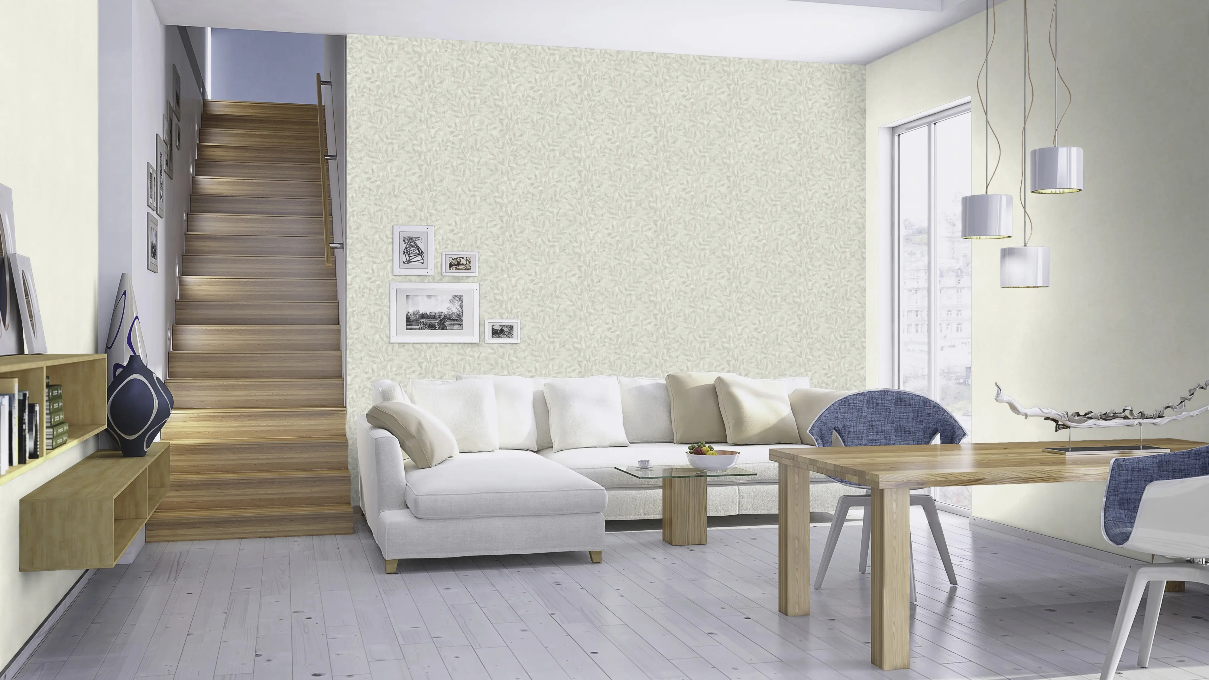 Rasch Vliestapete 315127 Grau-Hellgrau Uni 10,05 m x 0,53 m