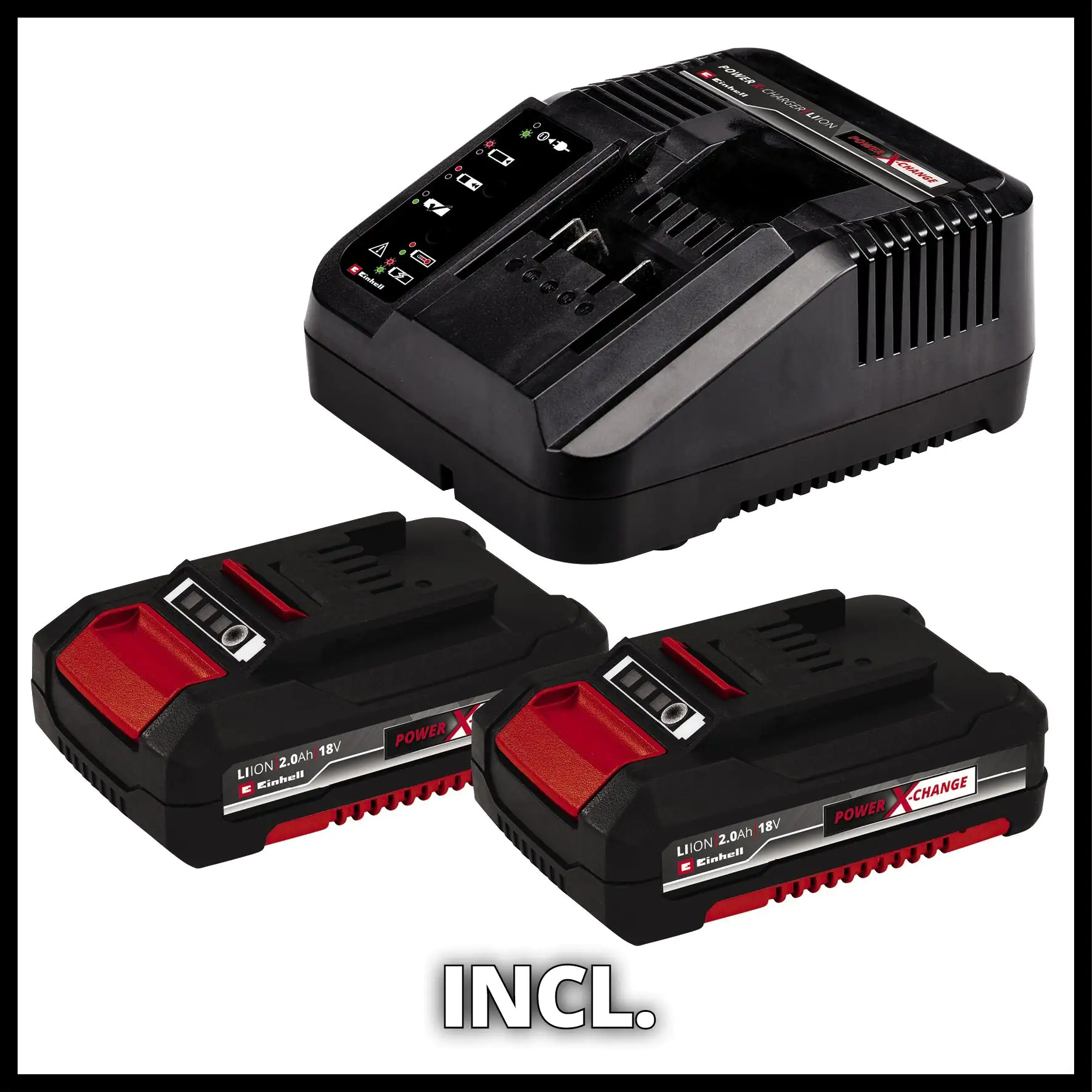 Einhell Akku-Bohrschrauber TE-CD 18/45 Li inkl. 2 x 2,0 Ah & Schnellladegerät