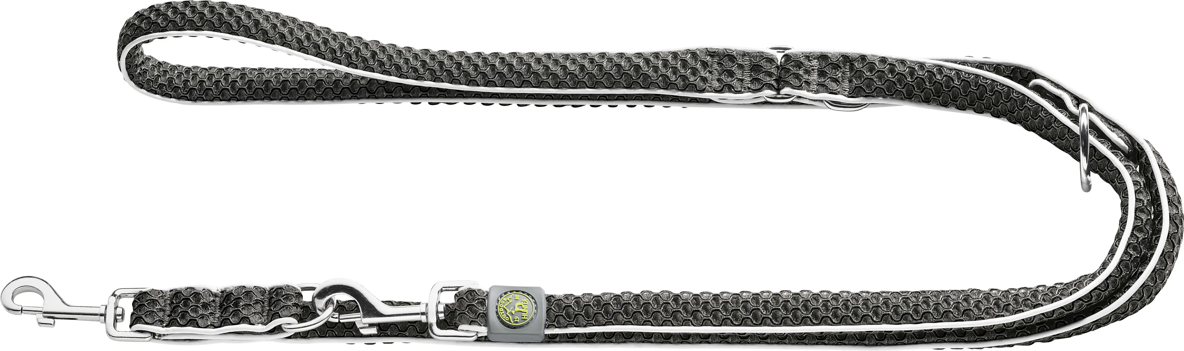 Hunter Hundeleine Führleine verstellbar Hilo 2 m x 1,5 cm anthrazit