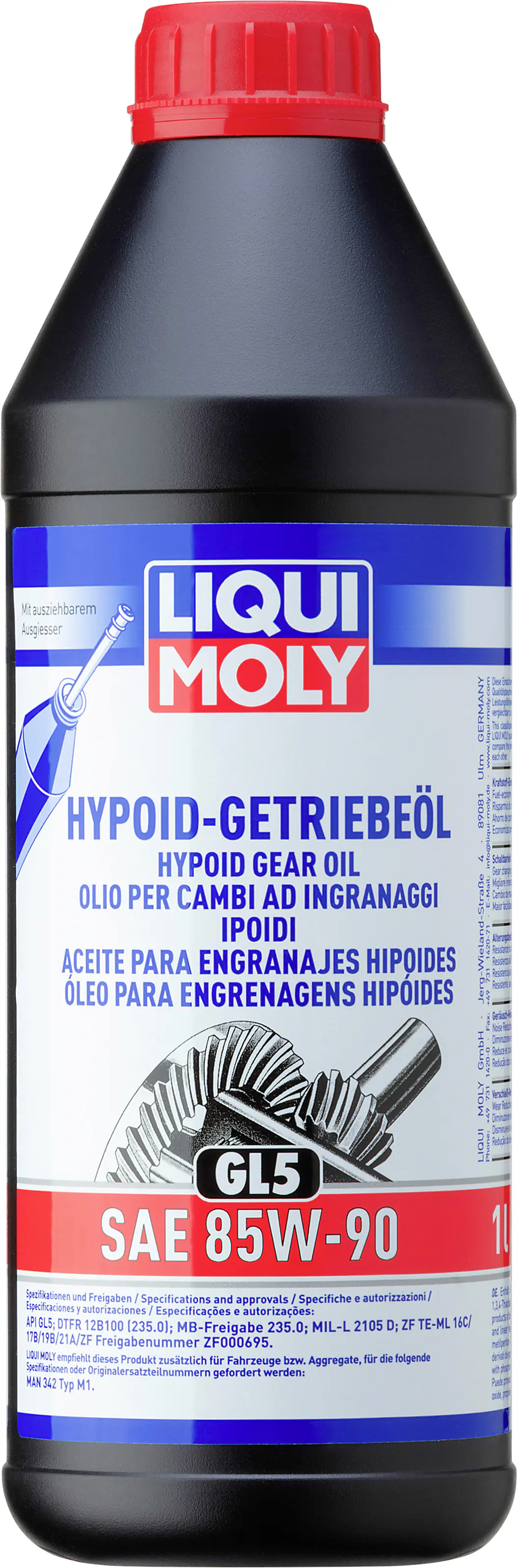 Liqui Molly Hypoid-Getriebeöl (GL5) SAE 85W-90 1 L