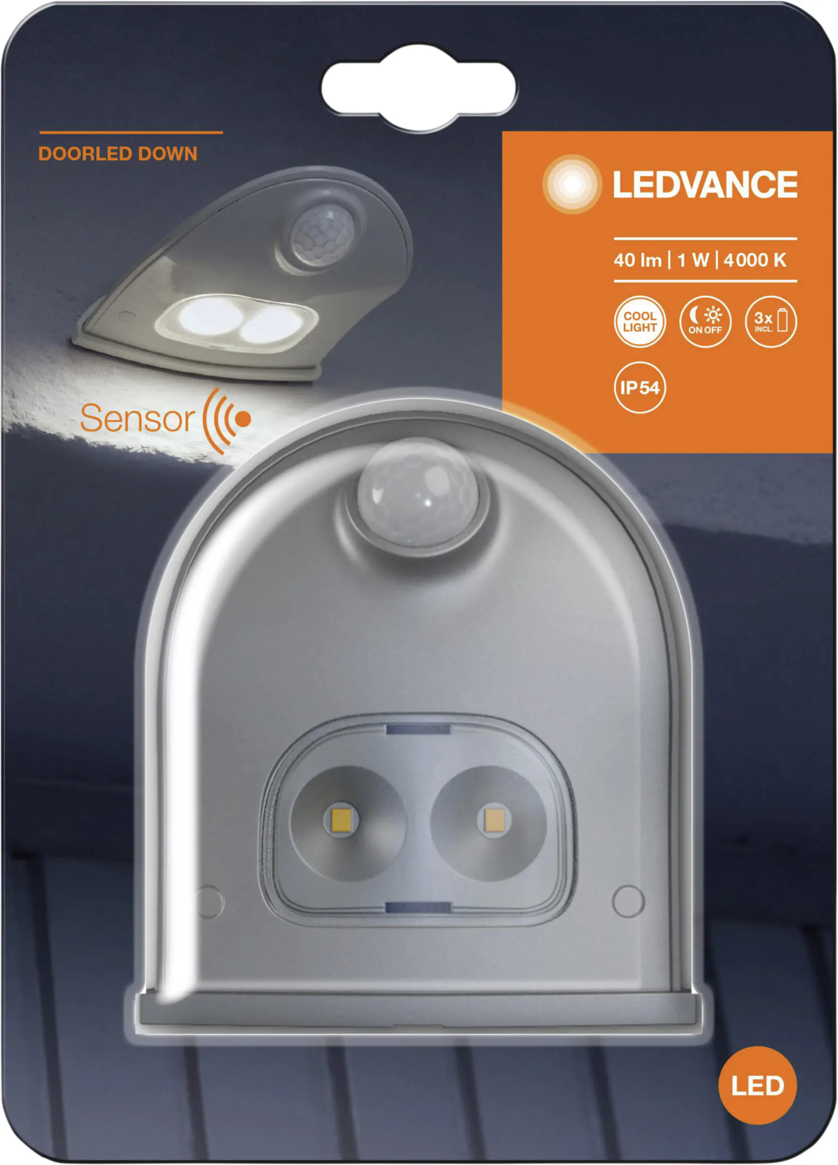Osram LED Türlicht DoorLED Down silber