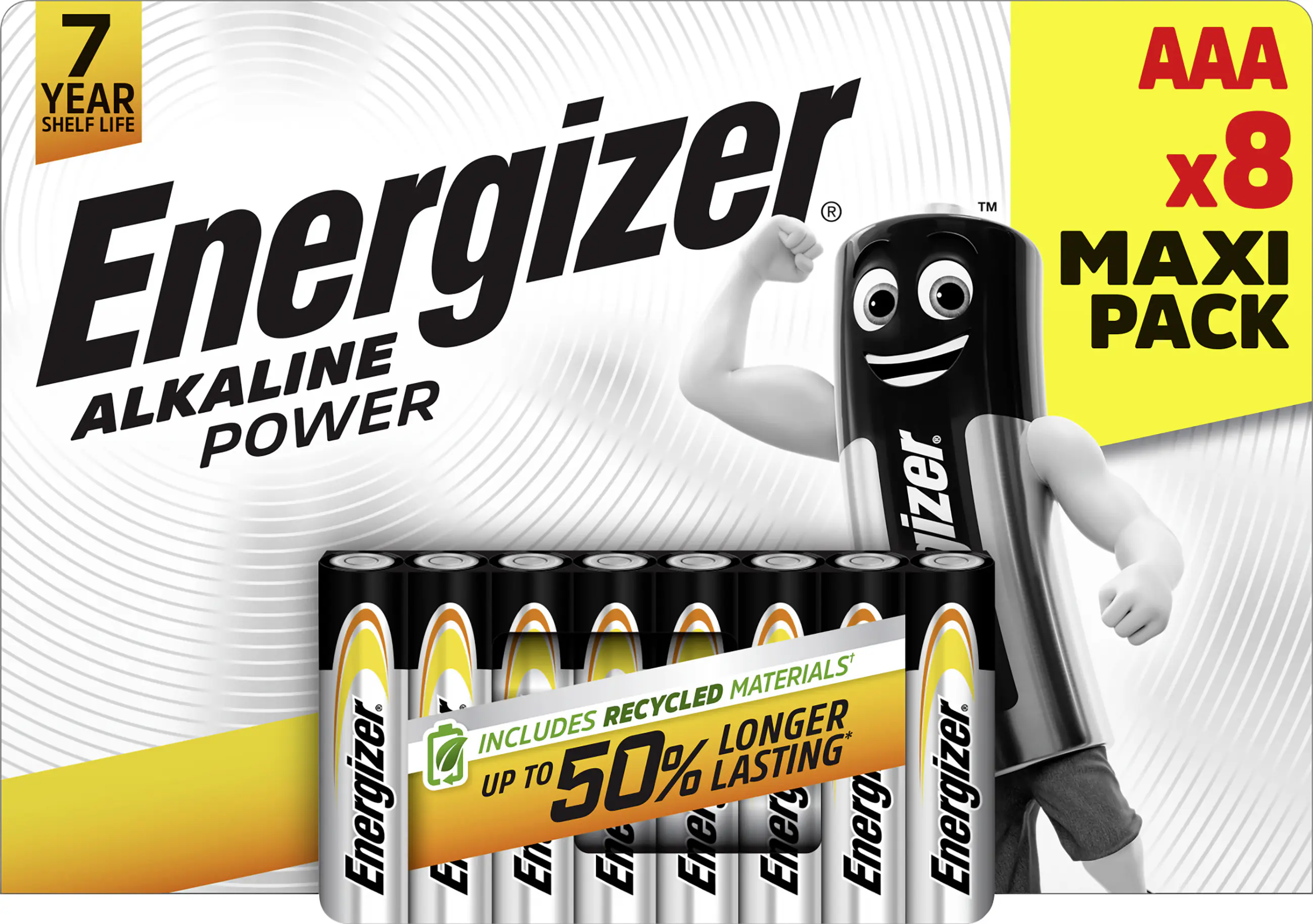 Energizer Alkaline Power Micro AAA 1,5 V, 8er Pack