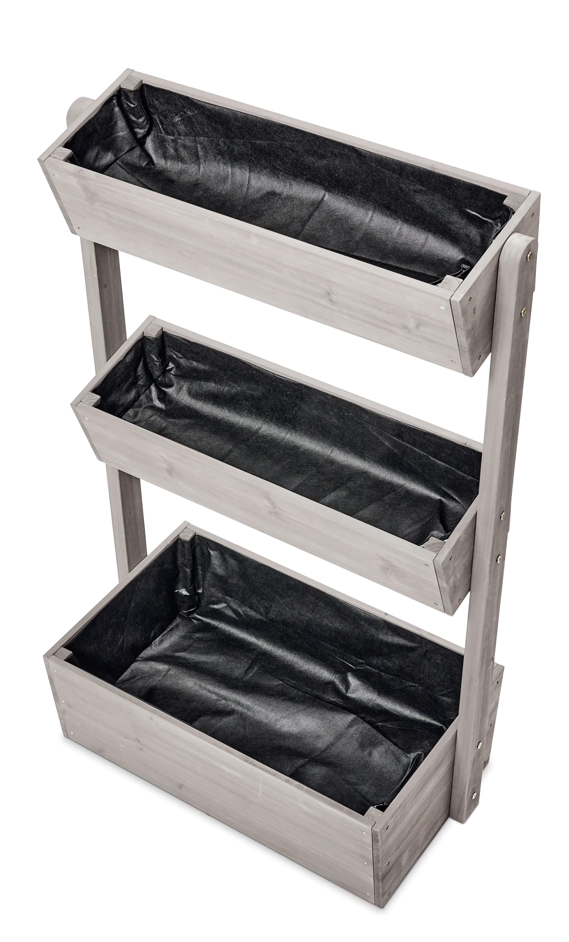 Butenkist Stufenbeet Freyja Holz mit Pflanzvlies 76 x 43 x 120 cm