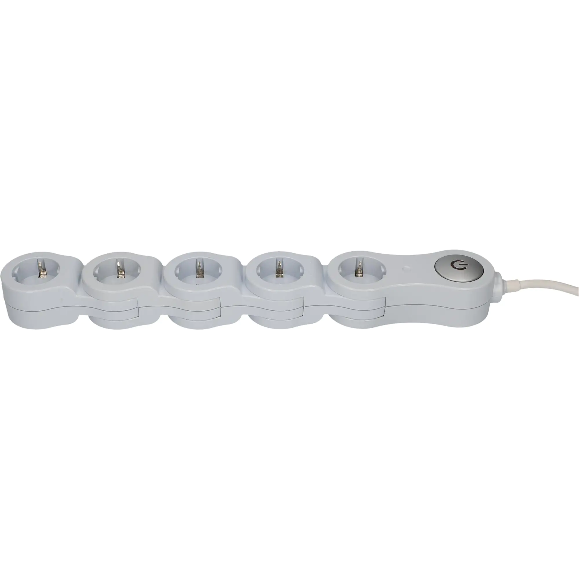Unitec Steckdosenleiste 5-fach 1,4m flexibel, weiß
