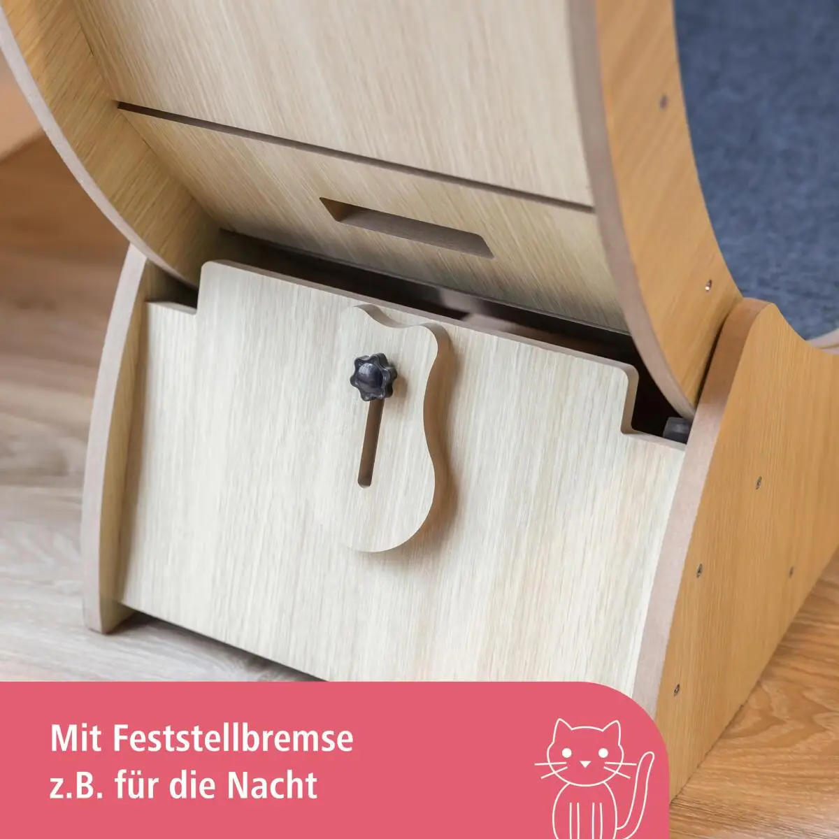Kerbl Katzenlaufrad Ø 90 cm beige-grau