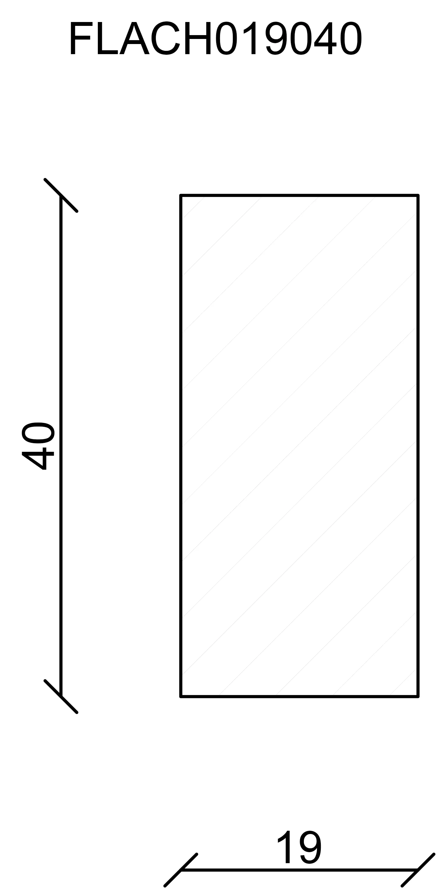 FN Neuhofer Flachleiste 240 cm 40 x 19 mm Fichte/Kiefer