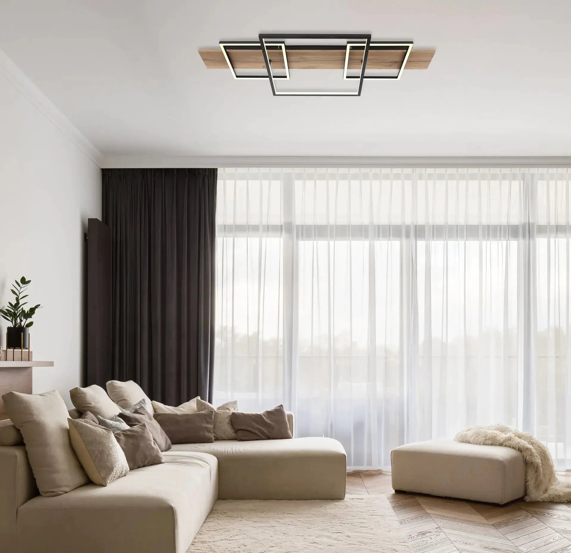 Globo LED Deckenleuchte Vanni 95 cm