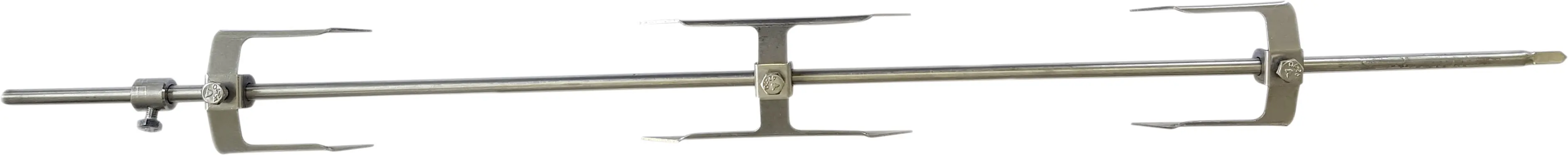 Schneider Grillspiess Set 70 cm Edelstahl, Stärke 8 mm