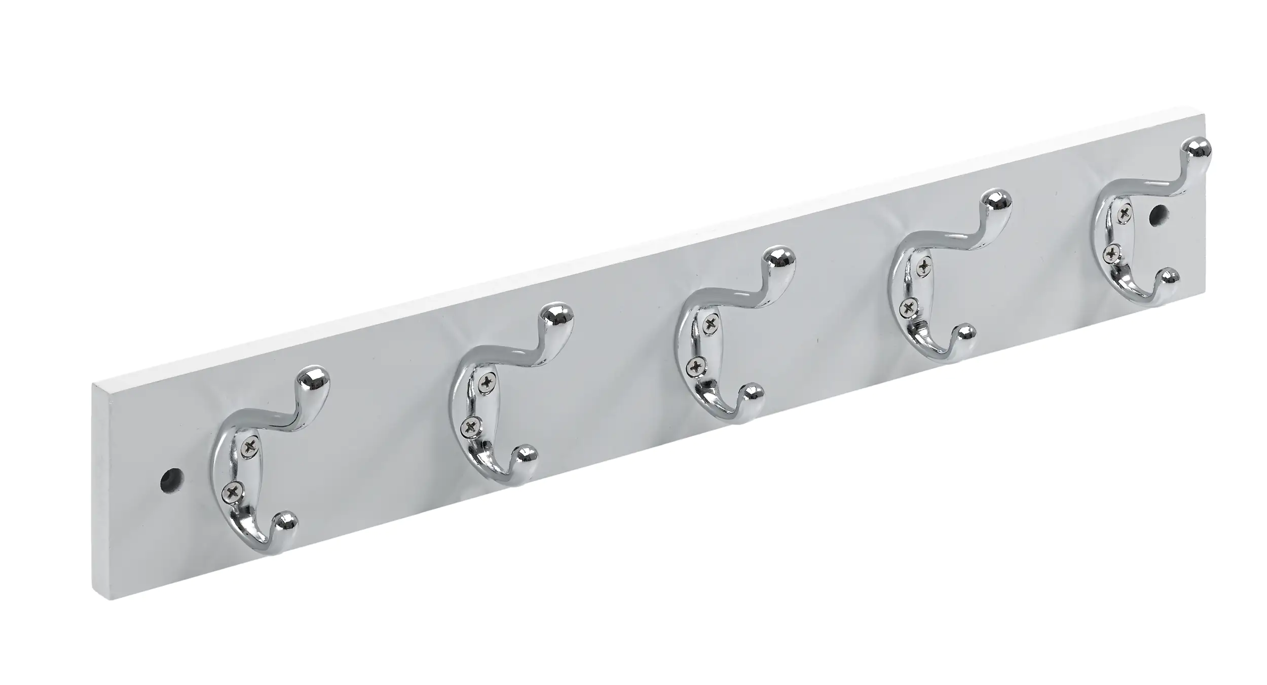 Hettich Garderobenleiste 5 Haken 50,0 x 8,0 x 7,5 cm weiß
