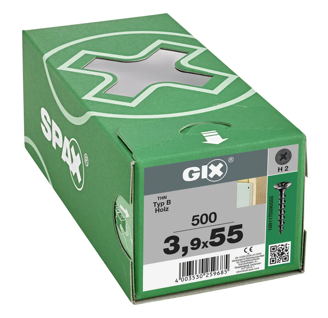 Spax Trockenbauschrauben 3.9 x 55 mm PH 2 Grobgewinde - 500 Stk.