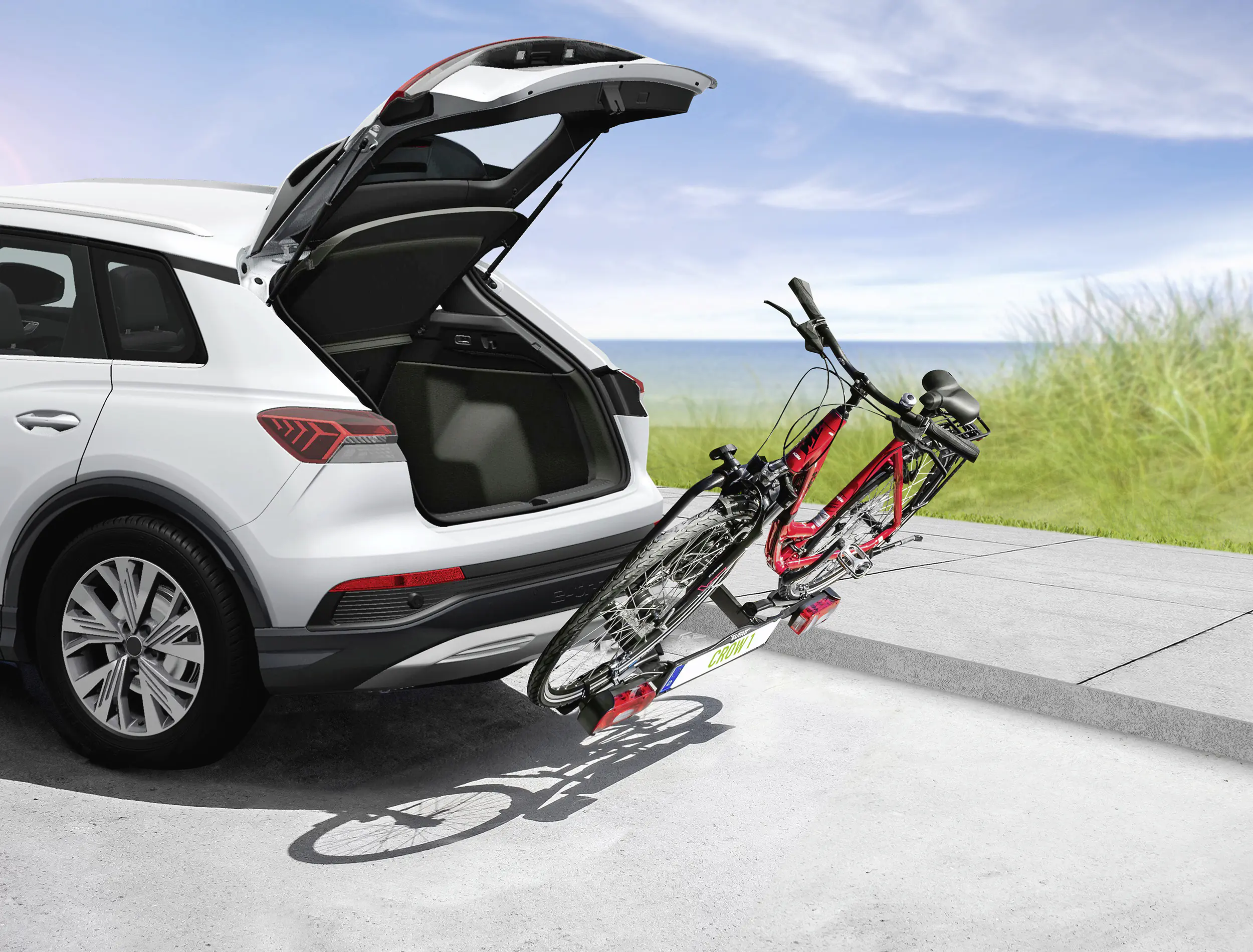 EUFAB Fahrradträger CROW1 für 1 Fahrrad komplett vormontiert