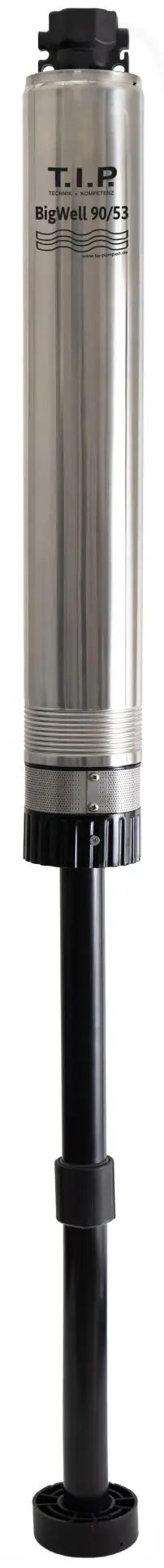 T.I.P. Tiefbrunnenpumpe BigWell 90/53 AUT, 900 Watt, 5.400 l/h, Edelstahl