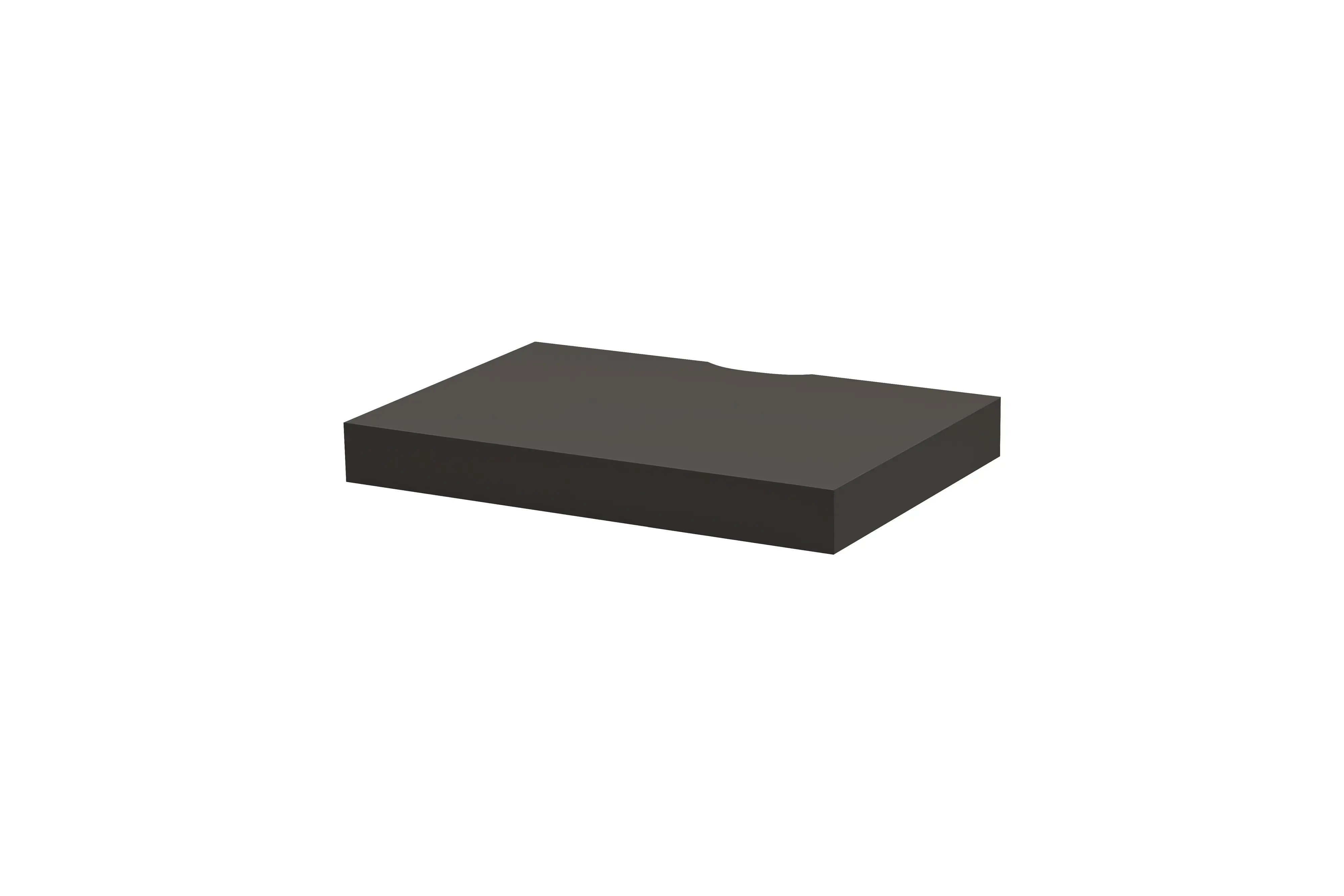 Dolle Wandregal Bigboard Media 44,5 x 30 cm 50 mm schwarz