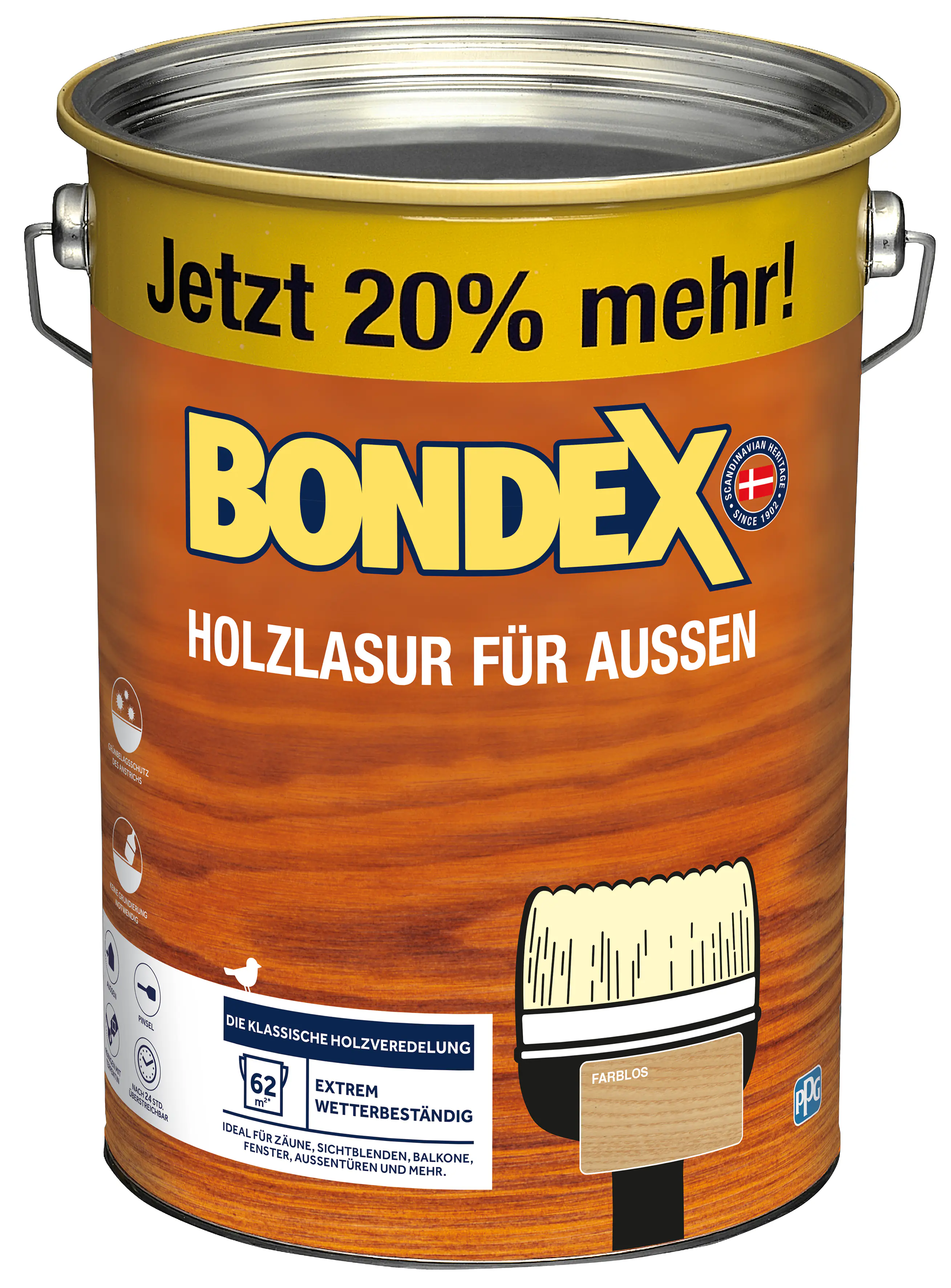 Bondex Holzlasur 4,8 L farblos