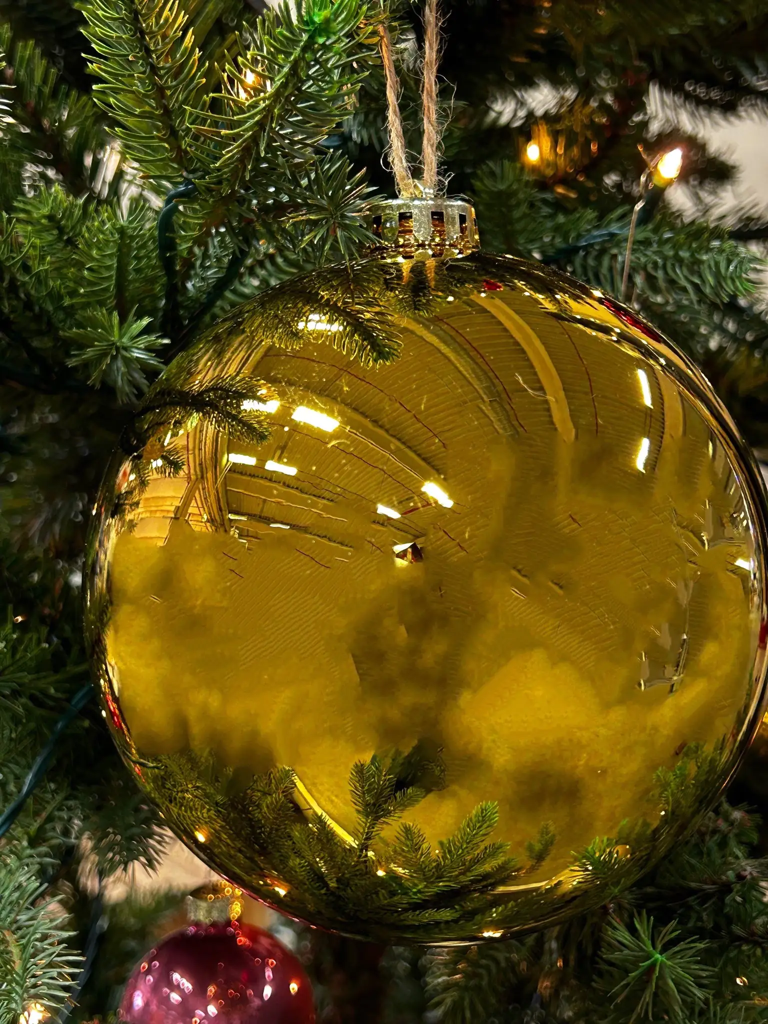 TrendLine Weihnachtskugel bruchfest, langlebig Ø 14 cm gold 1 Stück
