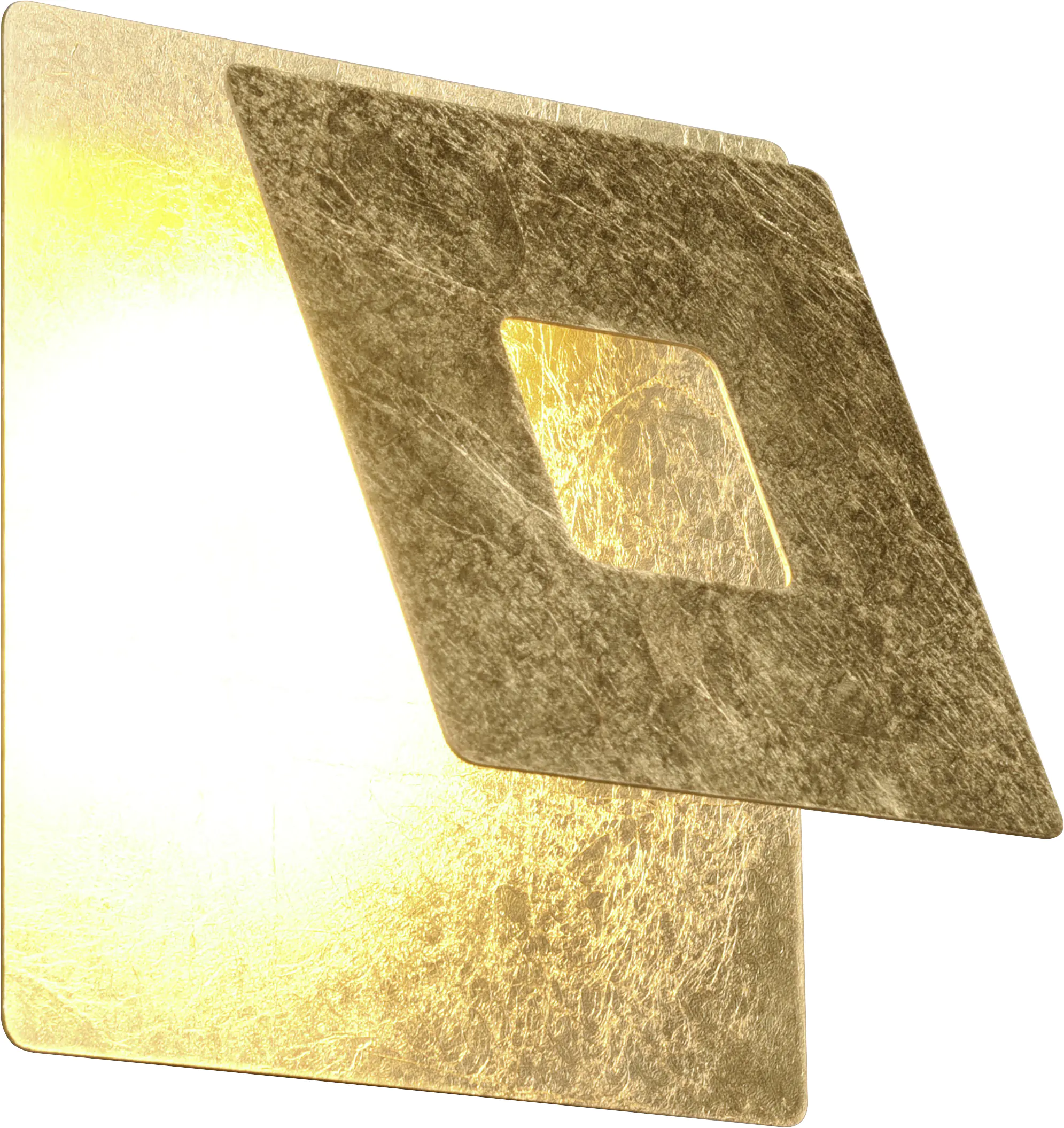 Trio Leuchten LED Wandleuchte Leano 6W, warmweiß goldfarbig Metall