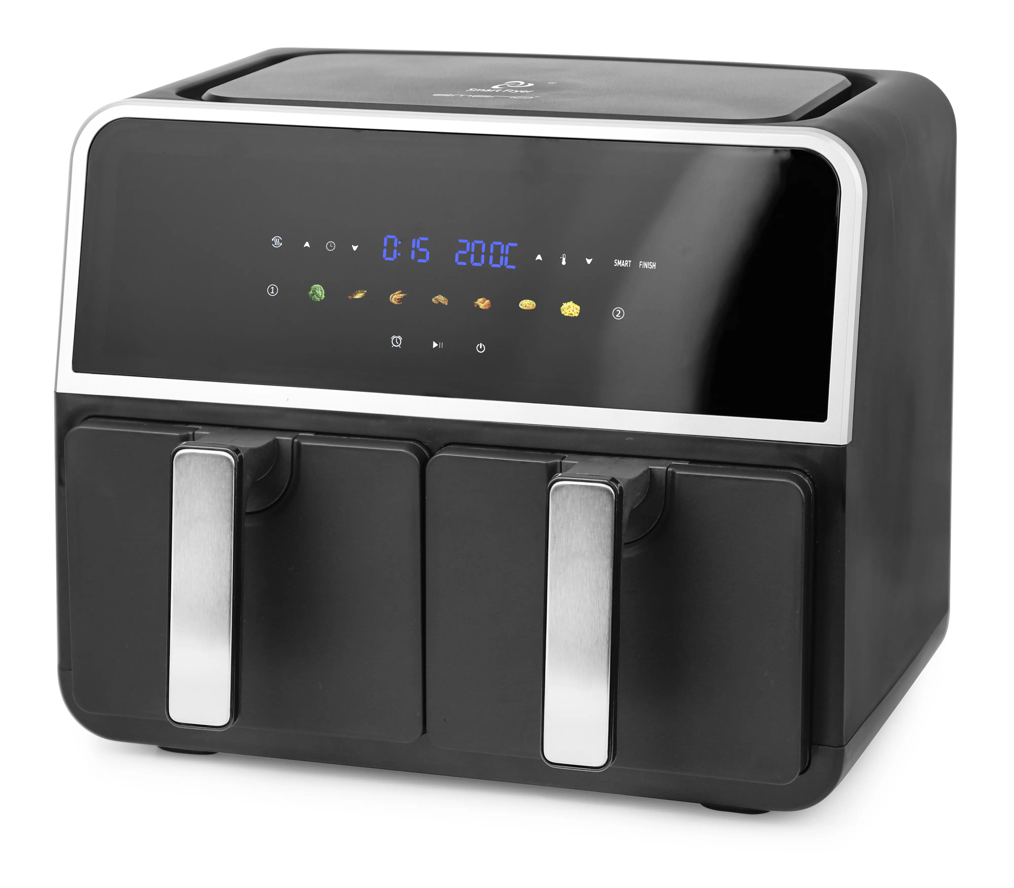 Emerio Doppel-Heißluftfritteuse AF-132833 2x 4,5 L 1700 W
